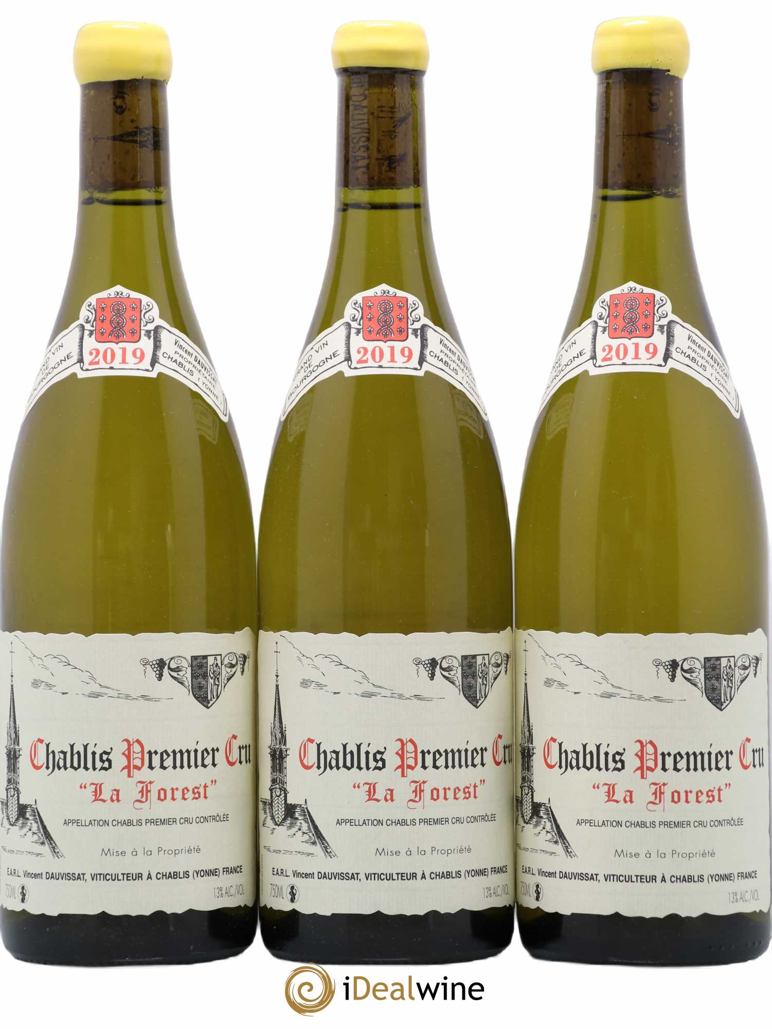 Chablis 1er Cru La Forest Vincent Dauvissat (Domaine)  2019 - Lot de 3 bouteilles - 0