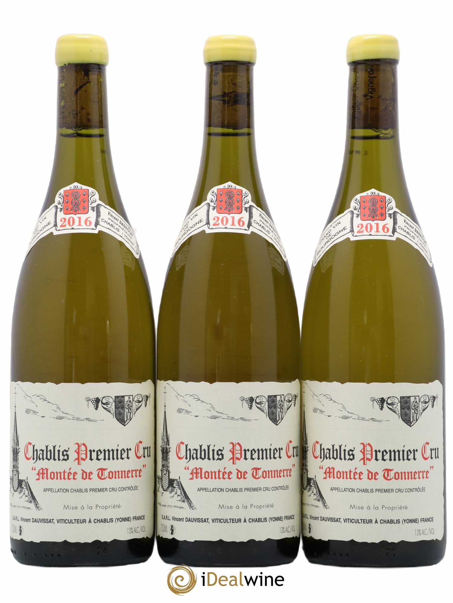 Chablis 1er Cru Montée de Tonnerre Vincent Dauvissat (Domaine) 2016 - Lot de 3 bouteilles - 0