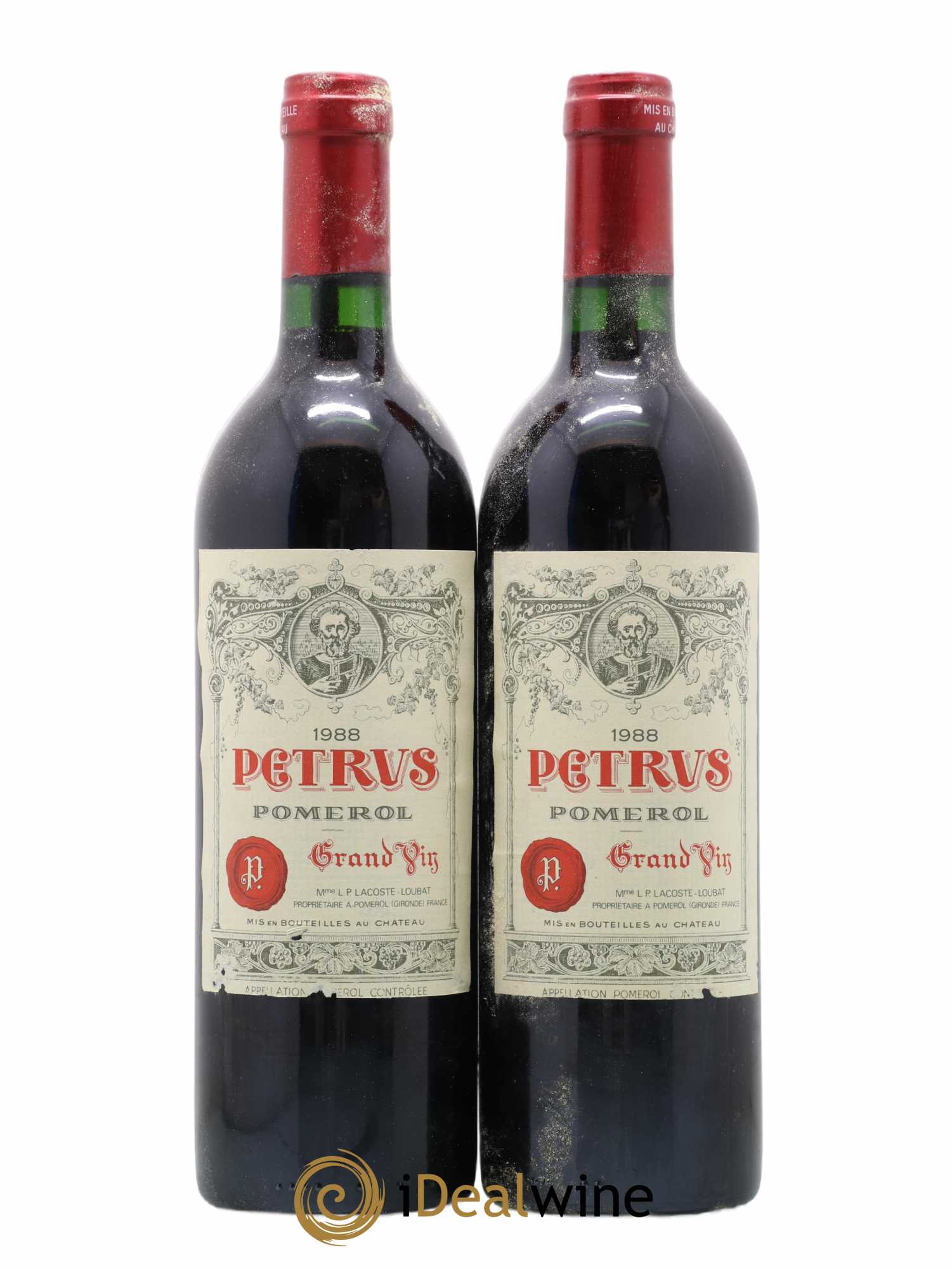 Petrus 1988 - Lot de 2 bouteilles - 0