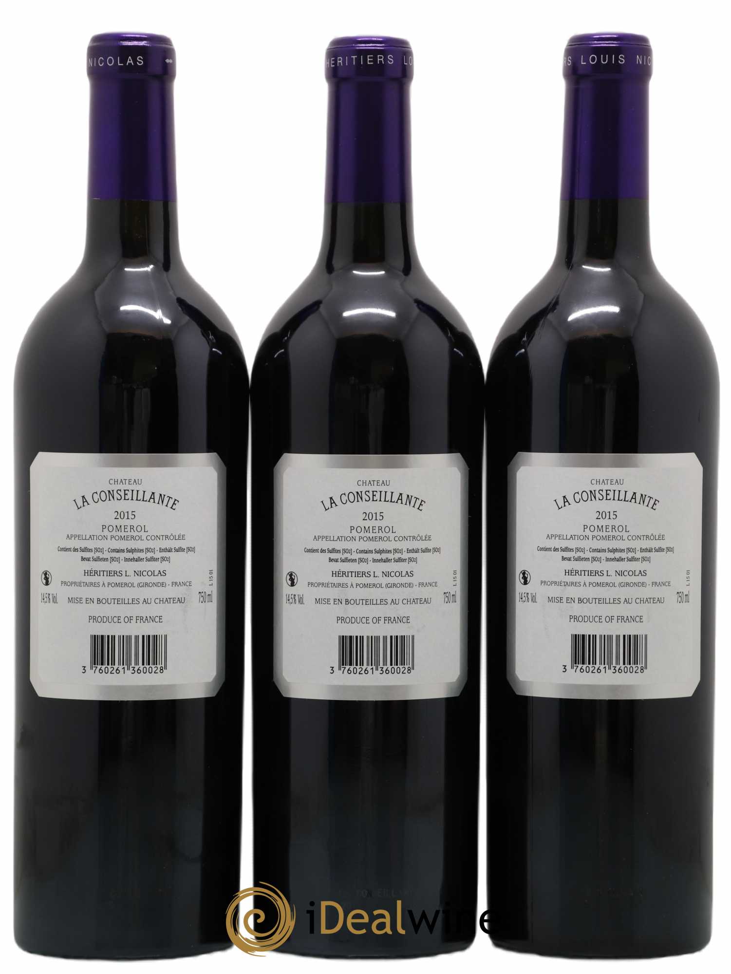 Château la Conseillante 2015 - Posten von 12 Flaschen - 2