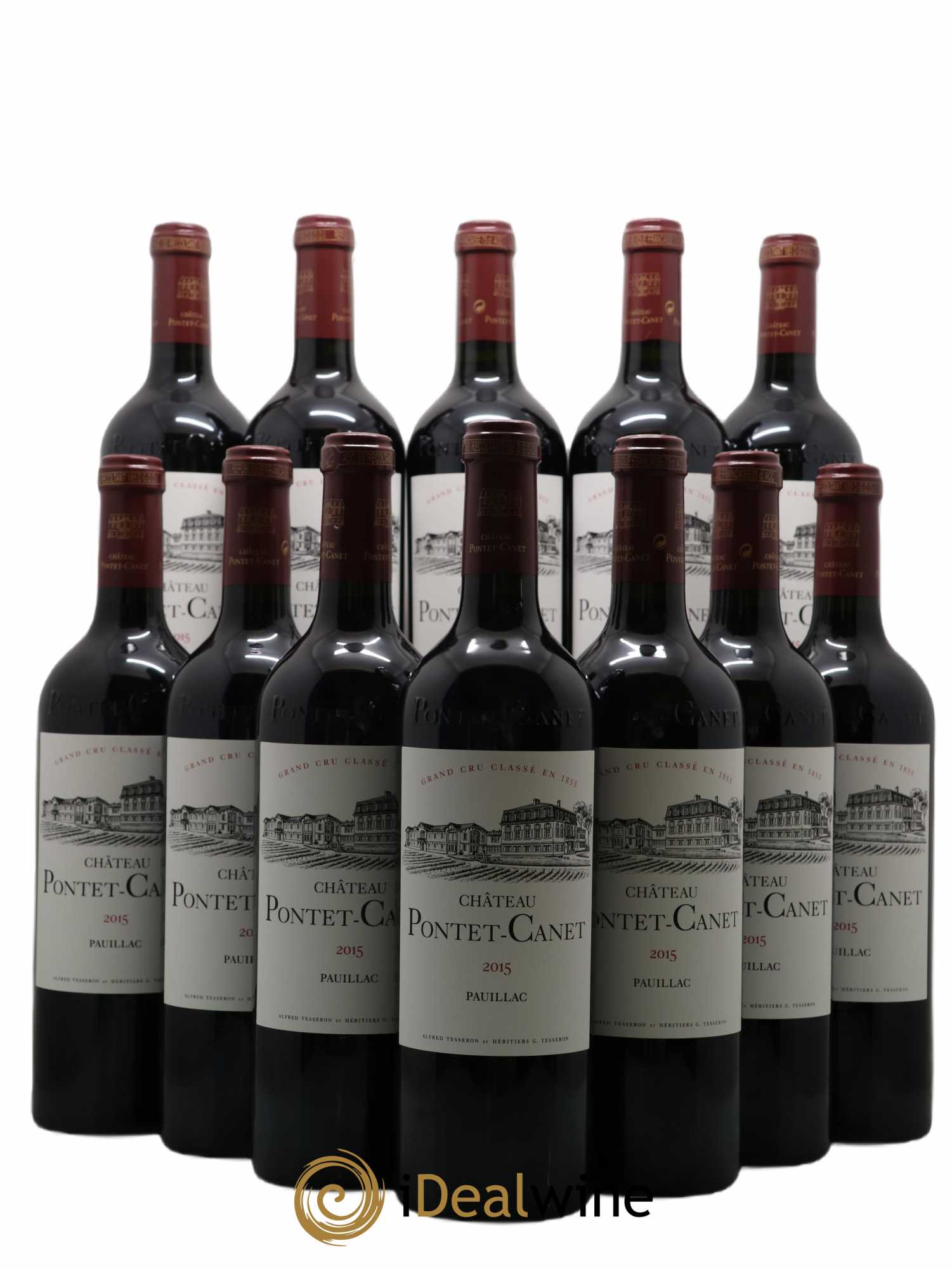 Château Pontet Canet 5ème Grand Cru Classé 2015 - Posten von 12 Flaschen - 0