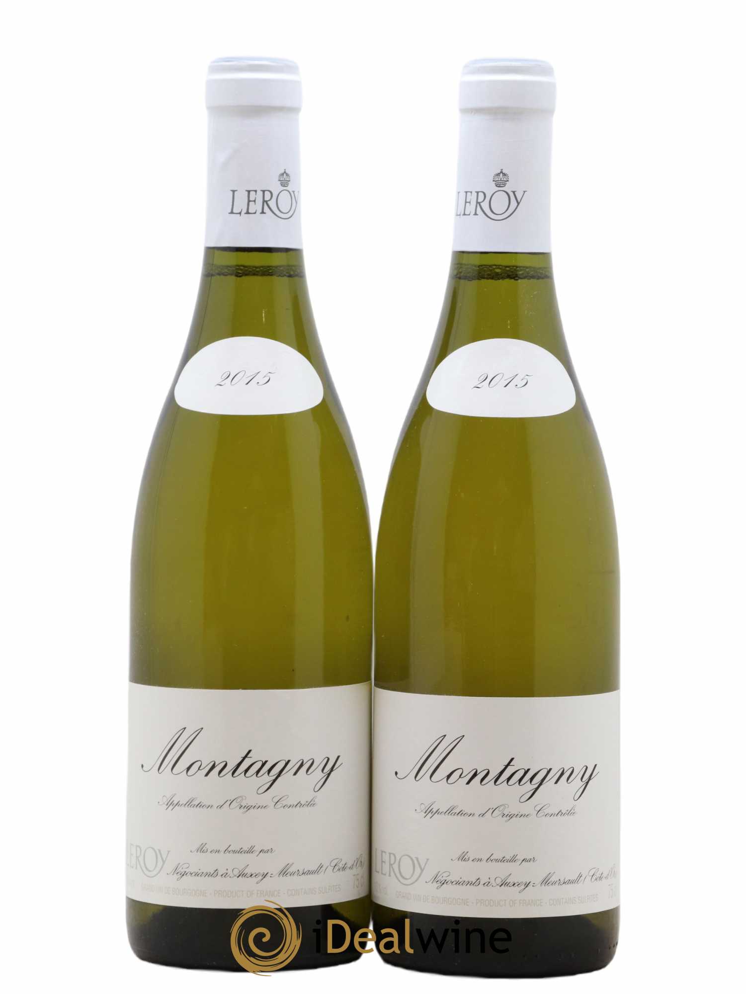 Montagny Leroy SA  2015 - Lot of 2 bottles - 0