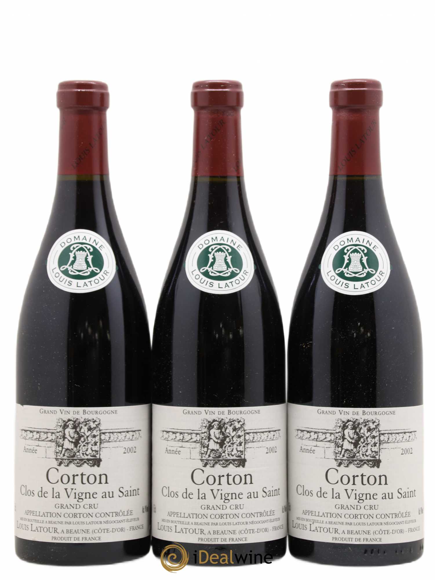 Corton Grand Cru Clos de la vigne au Saint Louis Latour  (no reserve) 2002 - Lot of 6 bottles - 2