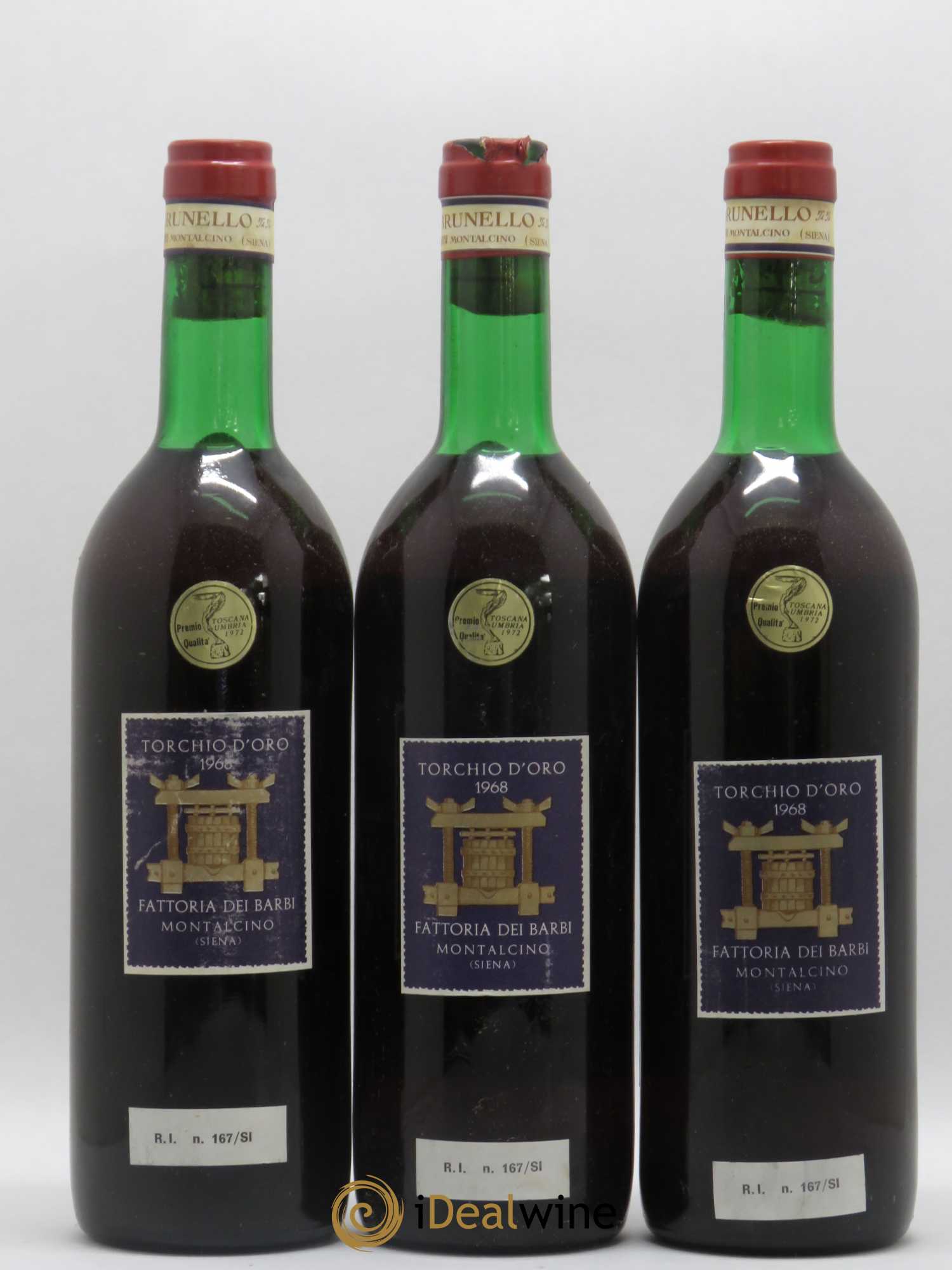 Brunello di Montalcino DOCG  1969 - Lotto di 3 bottiglie - 1