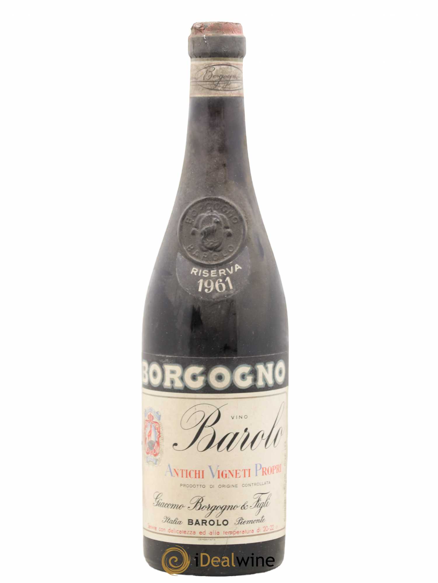 Barolo DOCG Riserva Giacomo Borgogno  1961 - Lotto di 1 bottiglia - 0