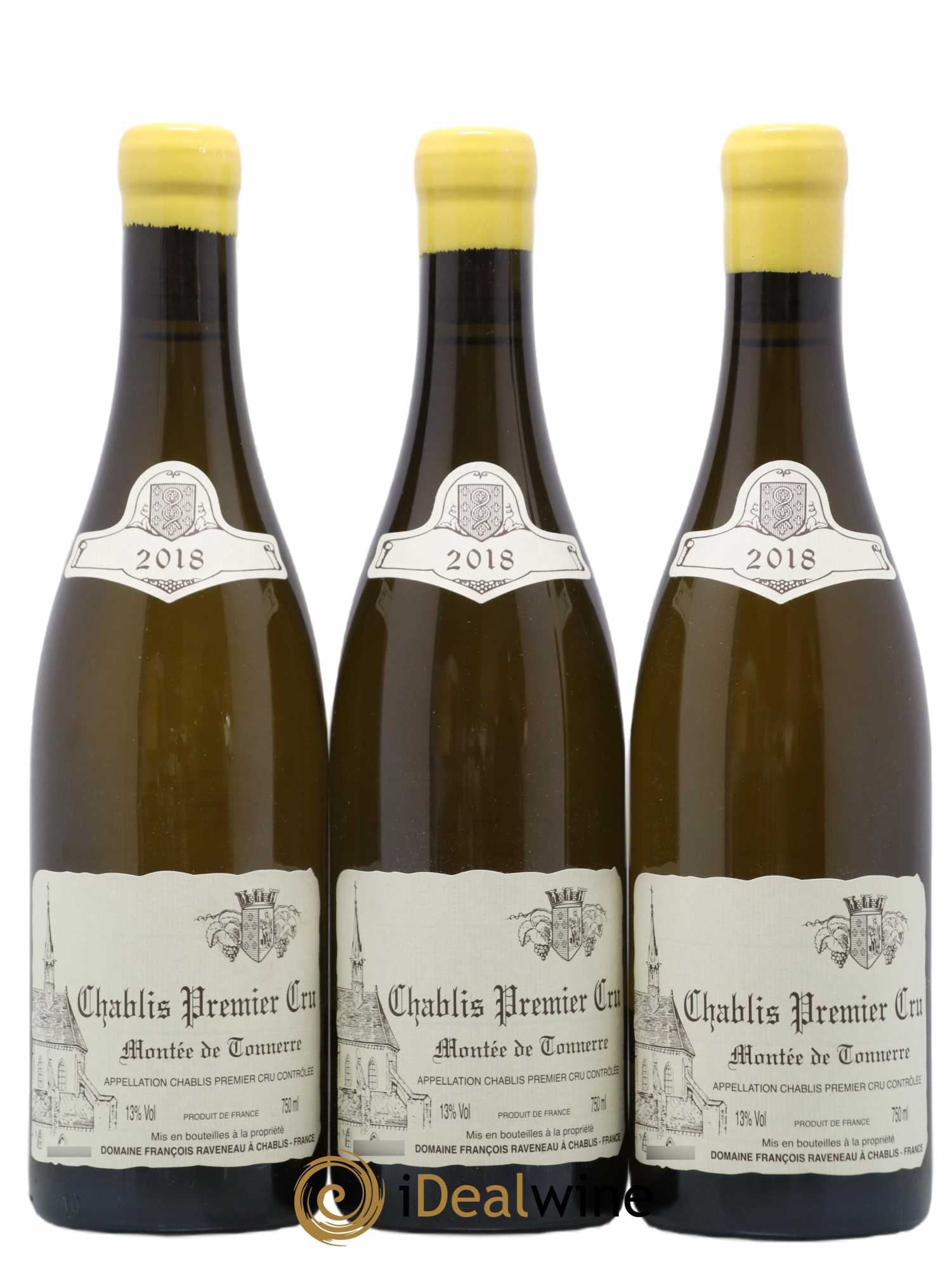 Chablis 1er Cru Montée de Tonnerre Raveneau (Domaine) 2018 - Lot of 3 bottles - 0