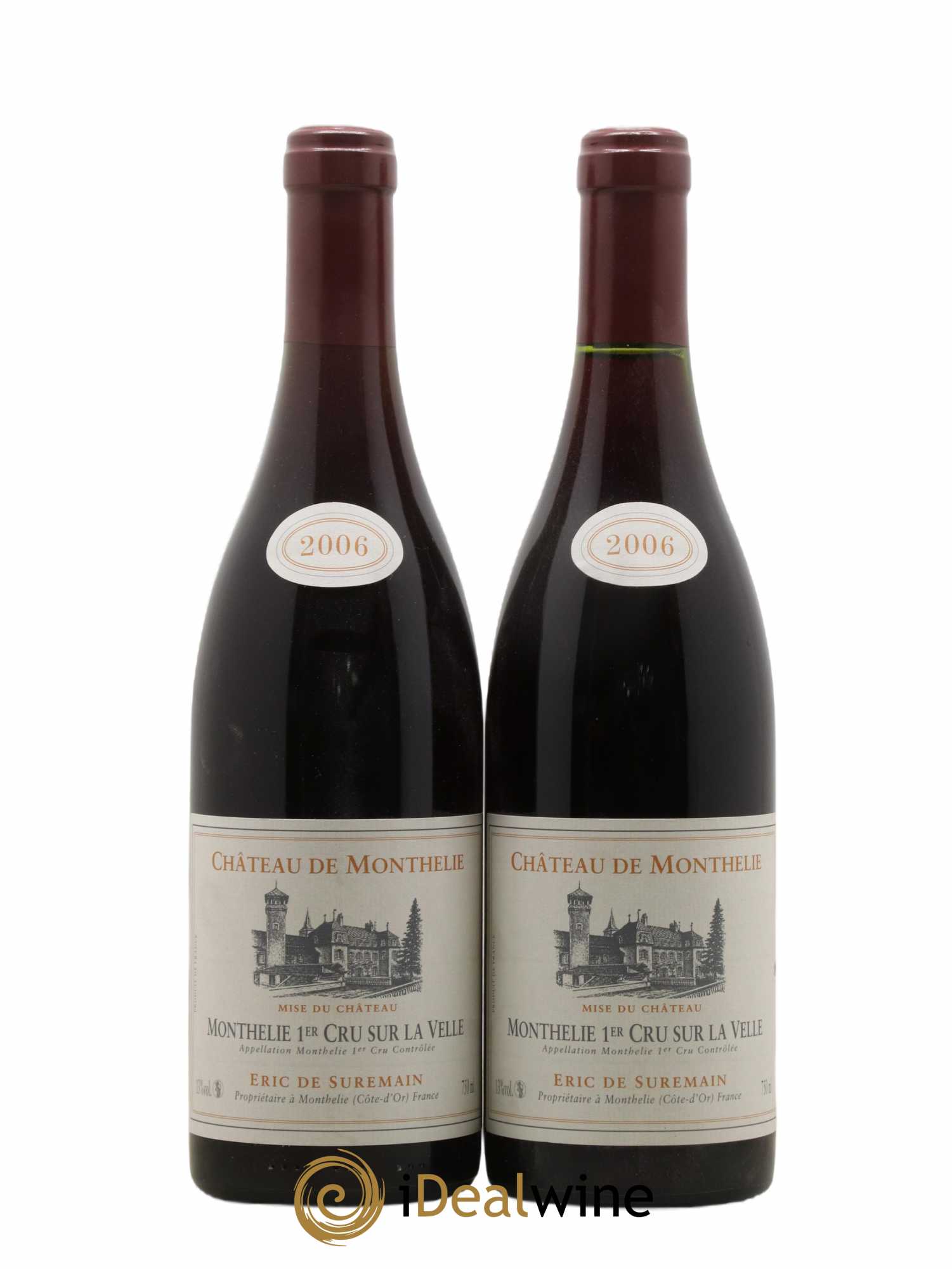 Monthélie 1er Cru Sur La Velle Château De Monthélie De Suremain (sans prix de réserve) 2006 - Lot de 2 bouteilles - 0