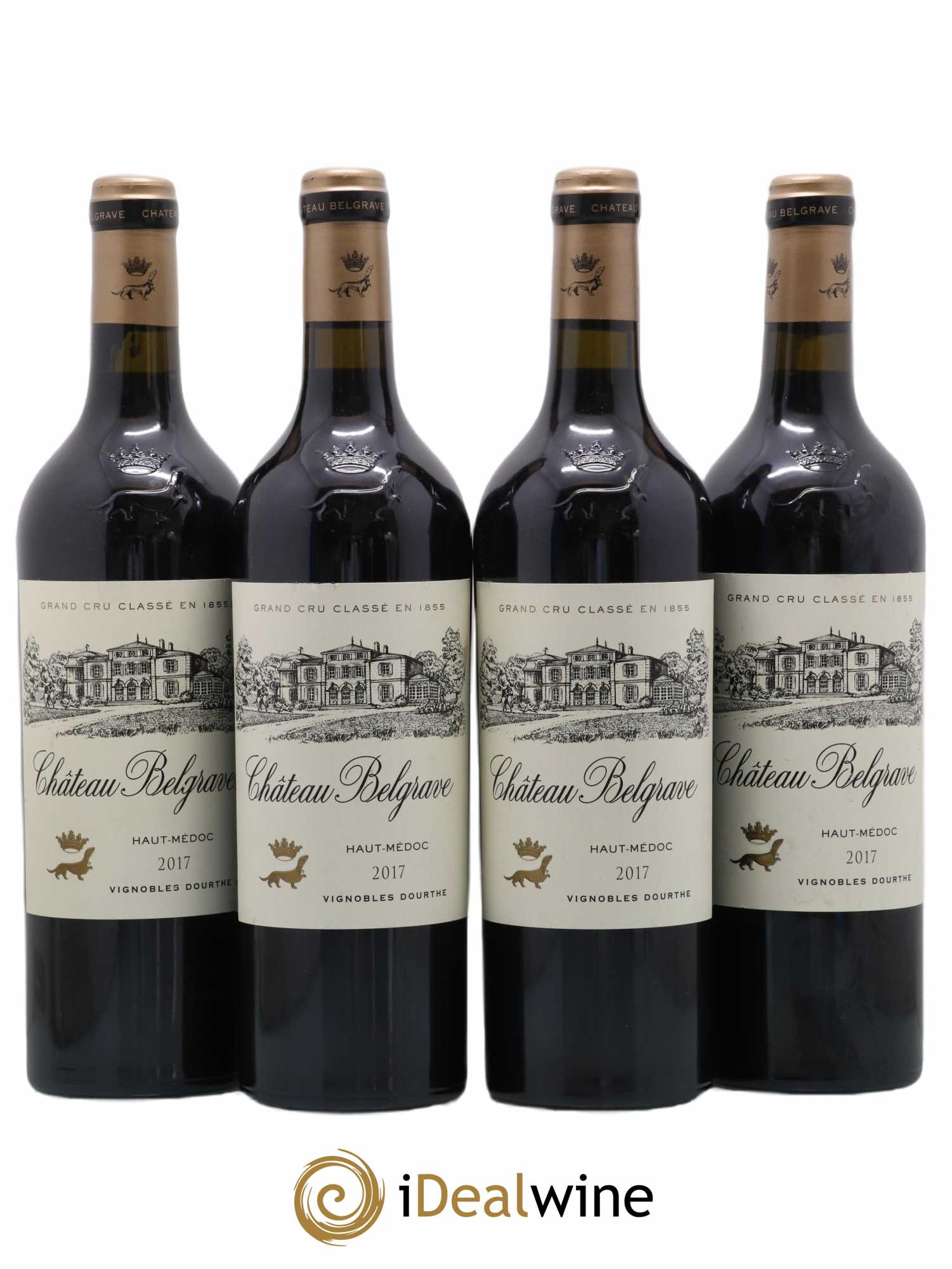 Château Belgrave 5ème Grand Cru Classé 2017 - Lot de 4 bouteilles - 0