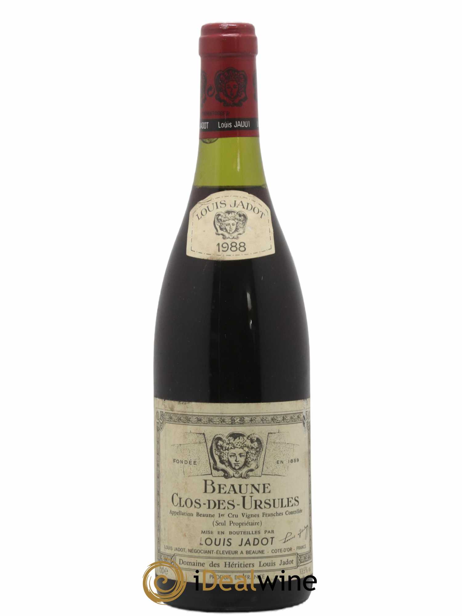 Beaune 1er Cru Clos des Ursules Monopole Héritiers Louis Jadot (Domaine des) - Louis Jadot  (no reserve) 1988 - Lot of 1 bottle - 0