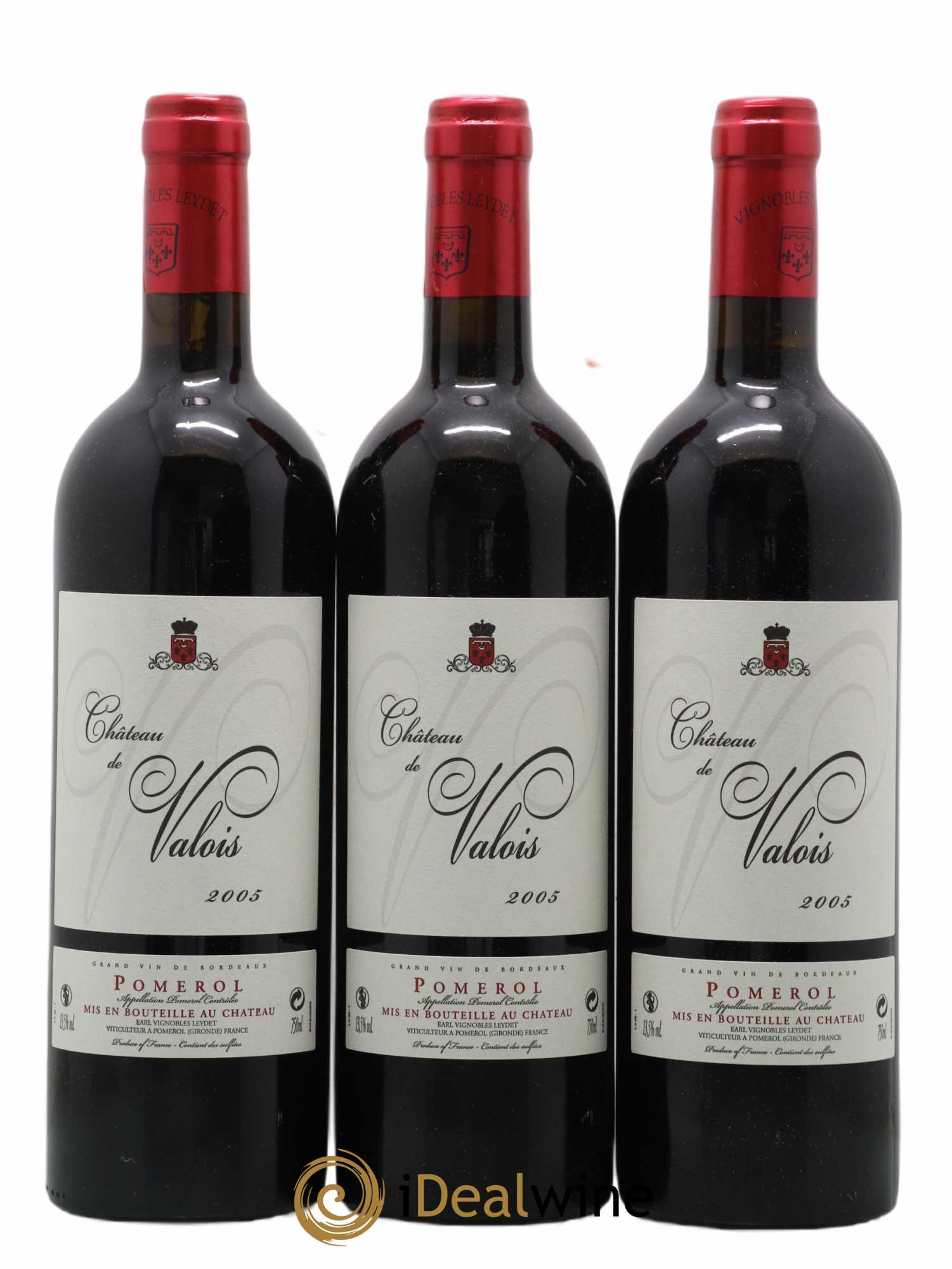 Château de Valois 2005 - Lot of 3 bottles - 0