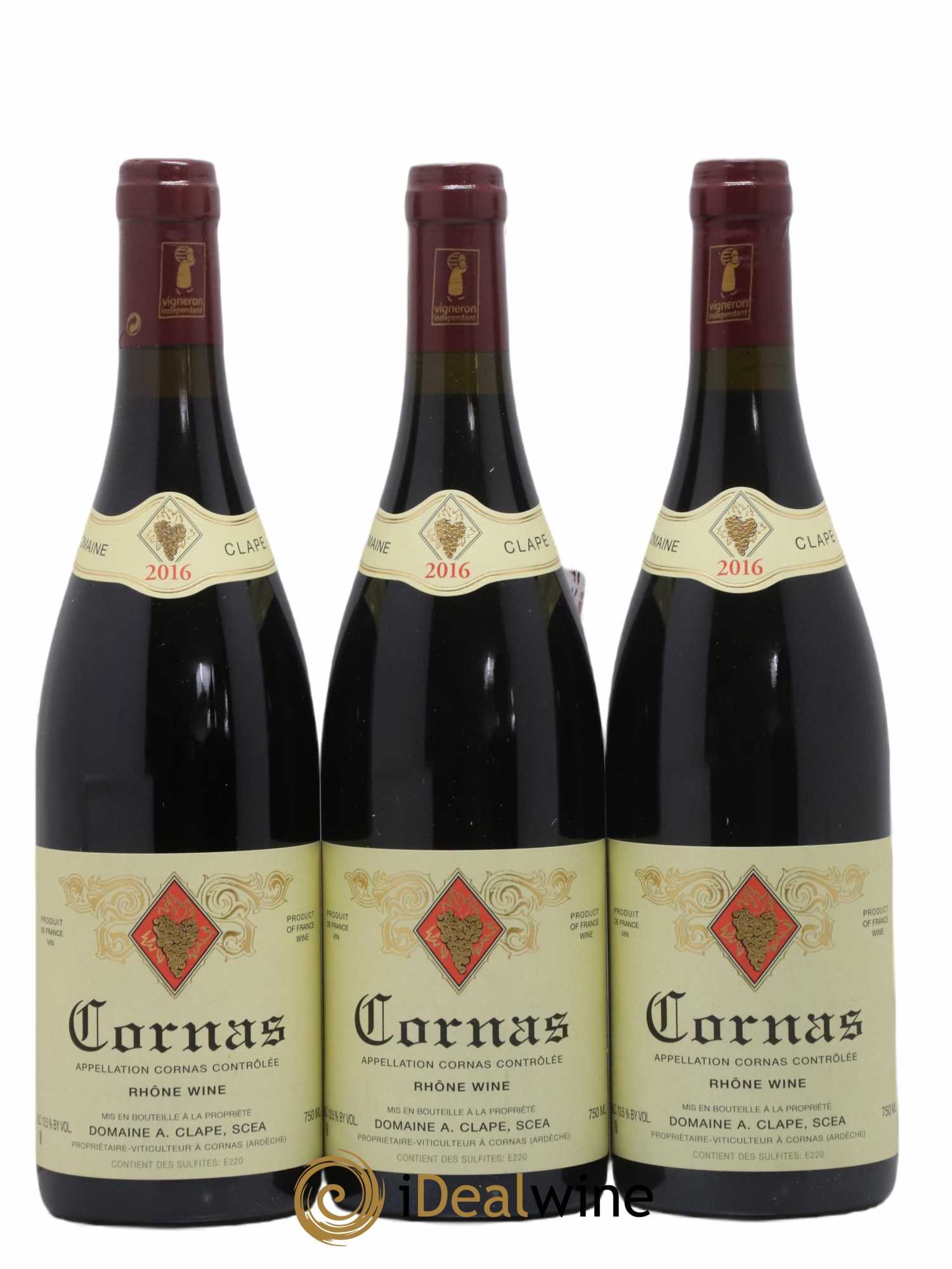 Cornas Auguste Clape  2016 - Lotto di 3 bottiglie - 0