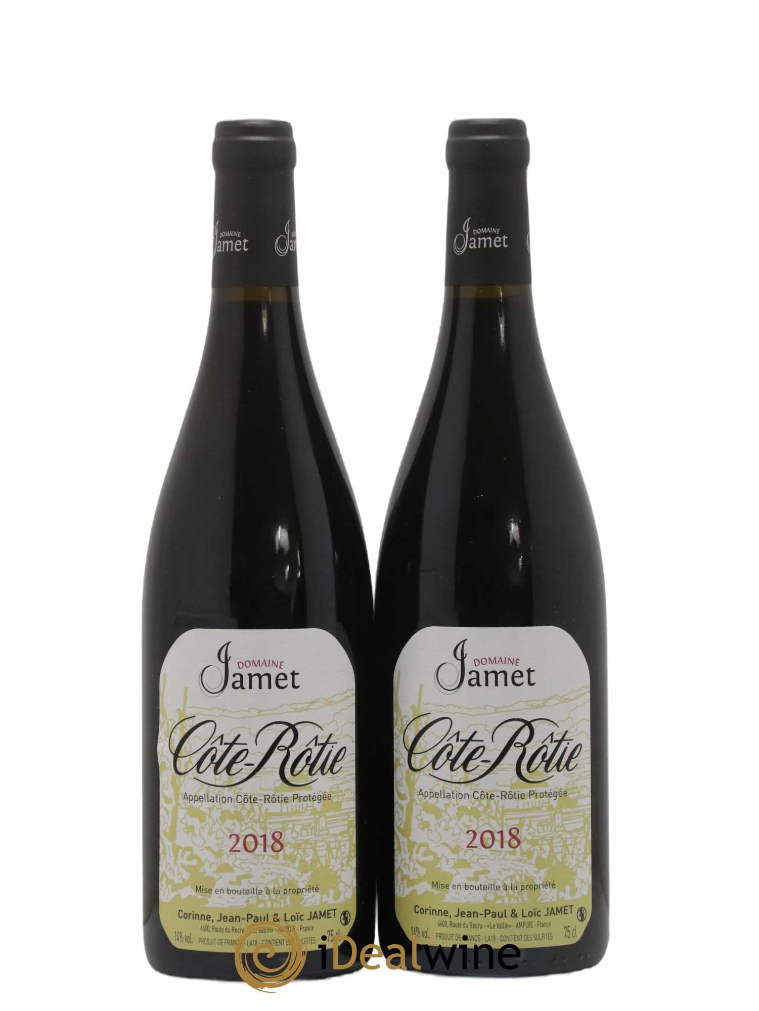 Côte-Rôtie Jamet (Domaine)  2018 - Posten von 2 Flaschen - 0