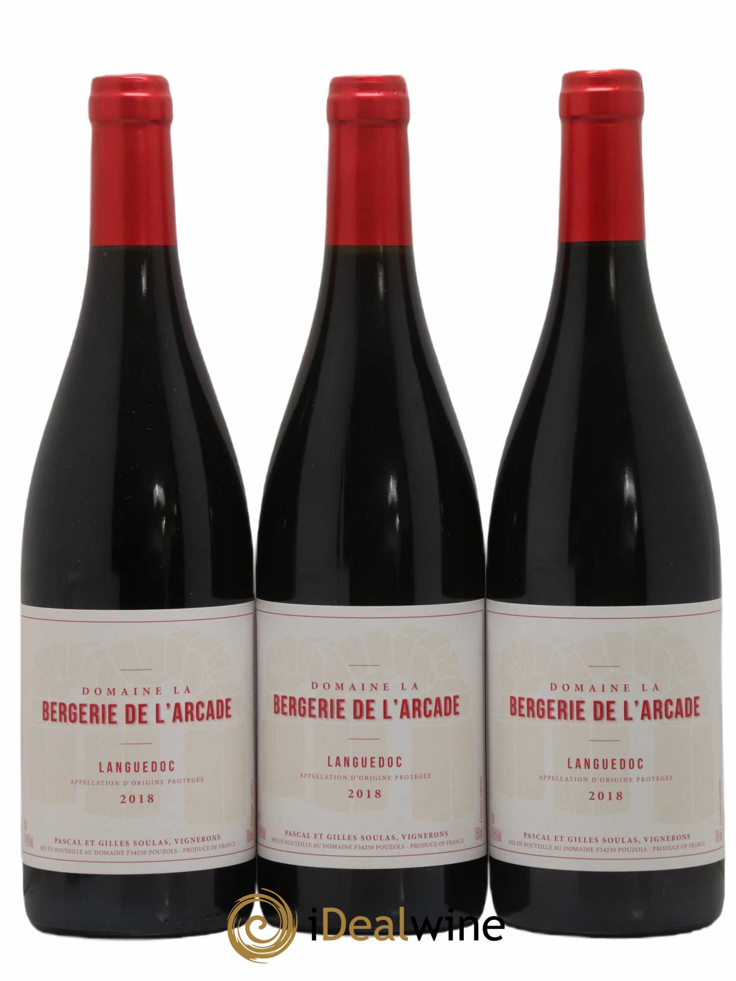 Languedoc La Bergerie de l'Arcade (Domaine)  2018 - Lotto di 3 bottiglie - 0