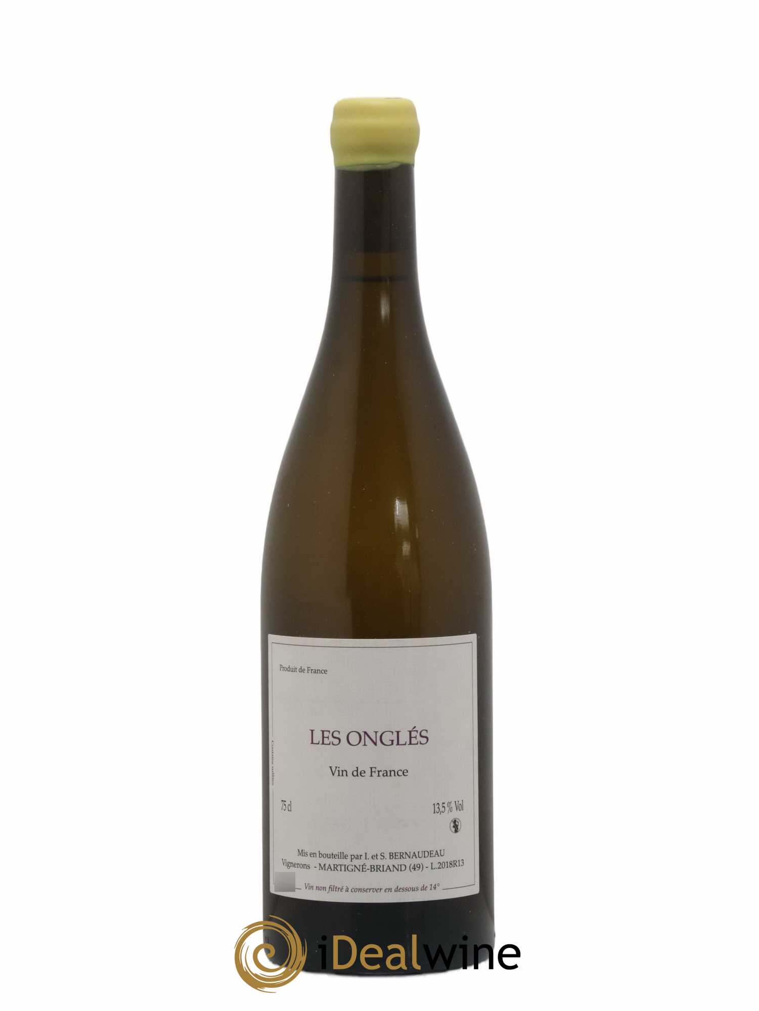 Vin de France Les Onglés Stéphane Bernaudeau  2018 - Lot de 1 bouteille - 0