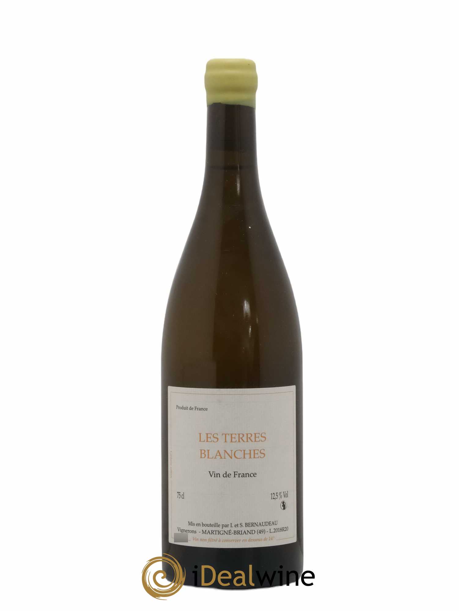 Vin de France Les Terres Blanches Stéphane Bernaudeau  2018 - Lot de 1 bouteille - 0