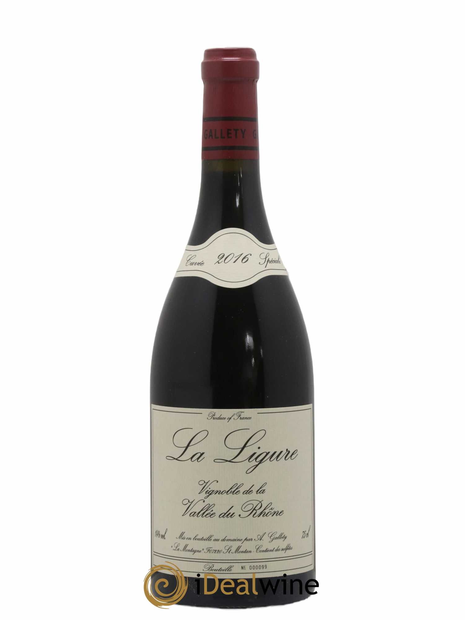 Côtes du Vivarais La Ligure Gallety (Domaine)  2016 - Lot de 1 bouteille - 0