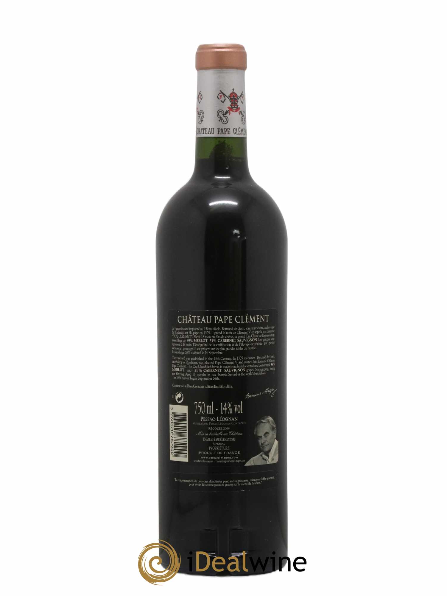 Château Pape Clément Cru Classé de Graves  2009 - Lotto di 1 bottiglia - 1