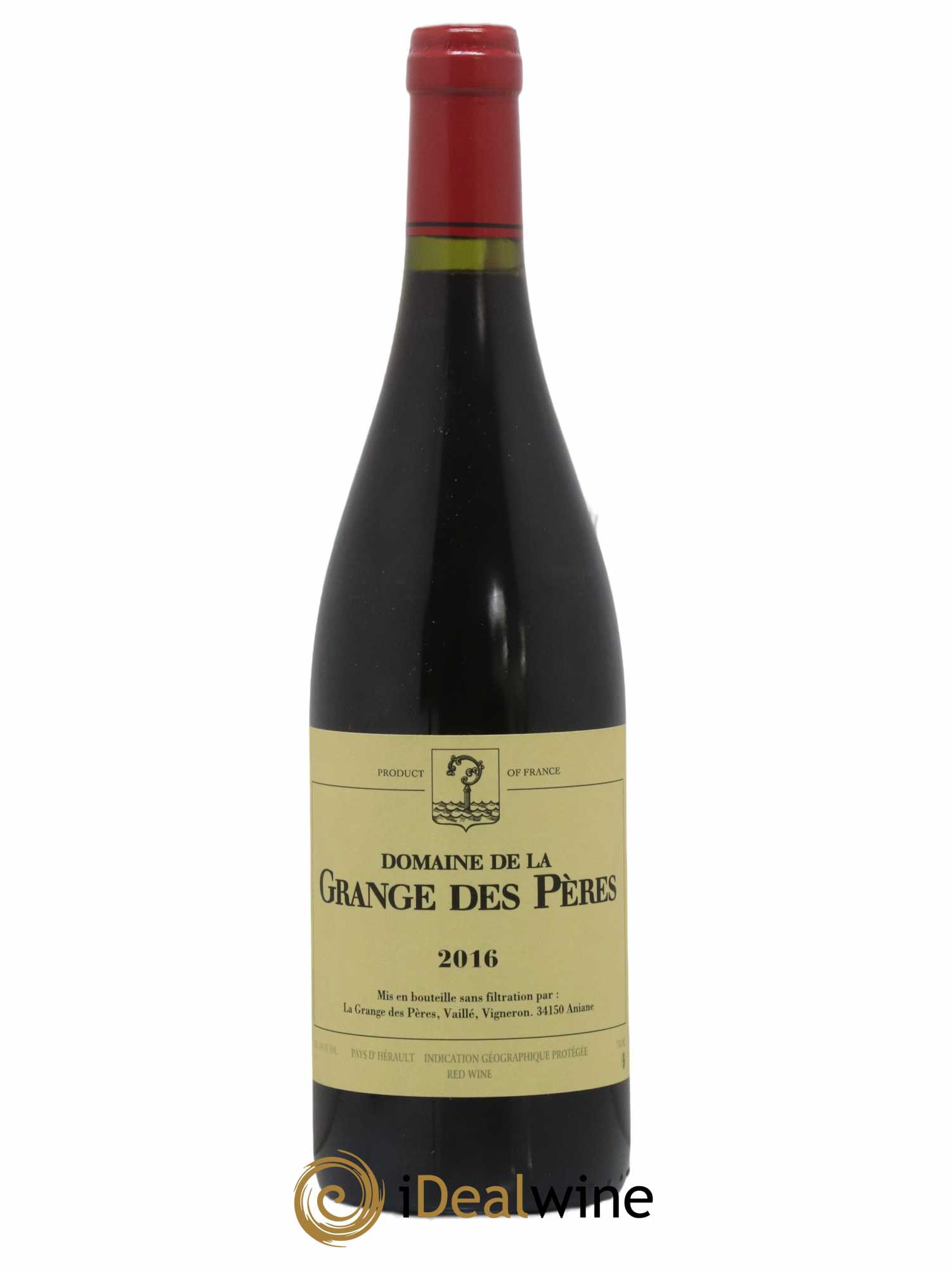 IGP Pays d'Hérault Grange des Pères Laurent Vaillé  2016 - Lot de 1 bouteille - 0