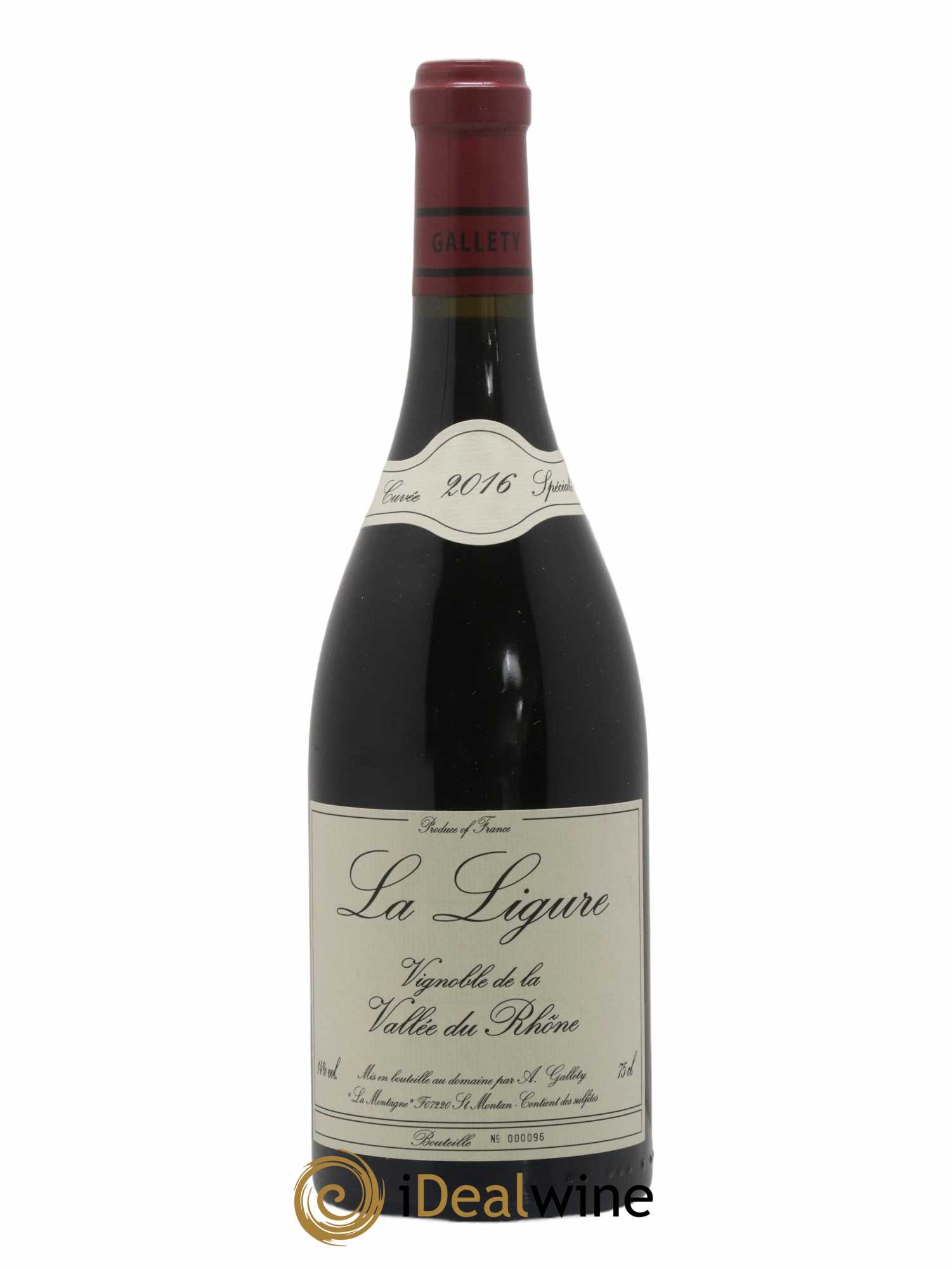 Côtes du Vivarais La Ligure Gallety (Domaine)  2016 - Lotto di 1 bottiglia - 0