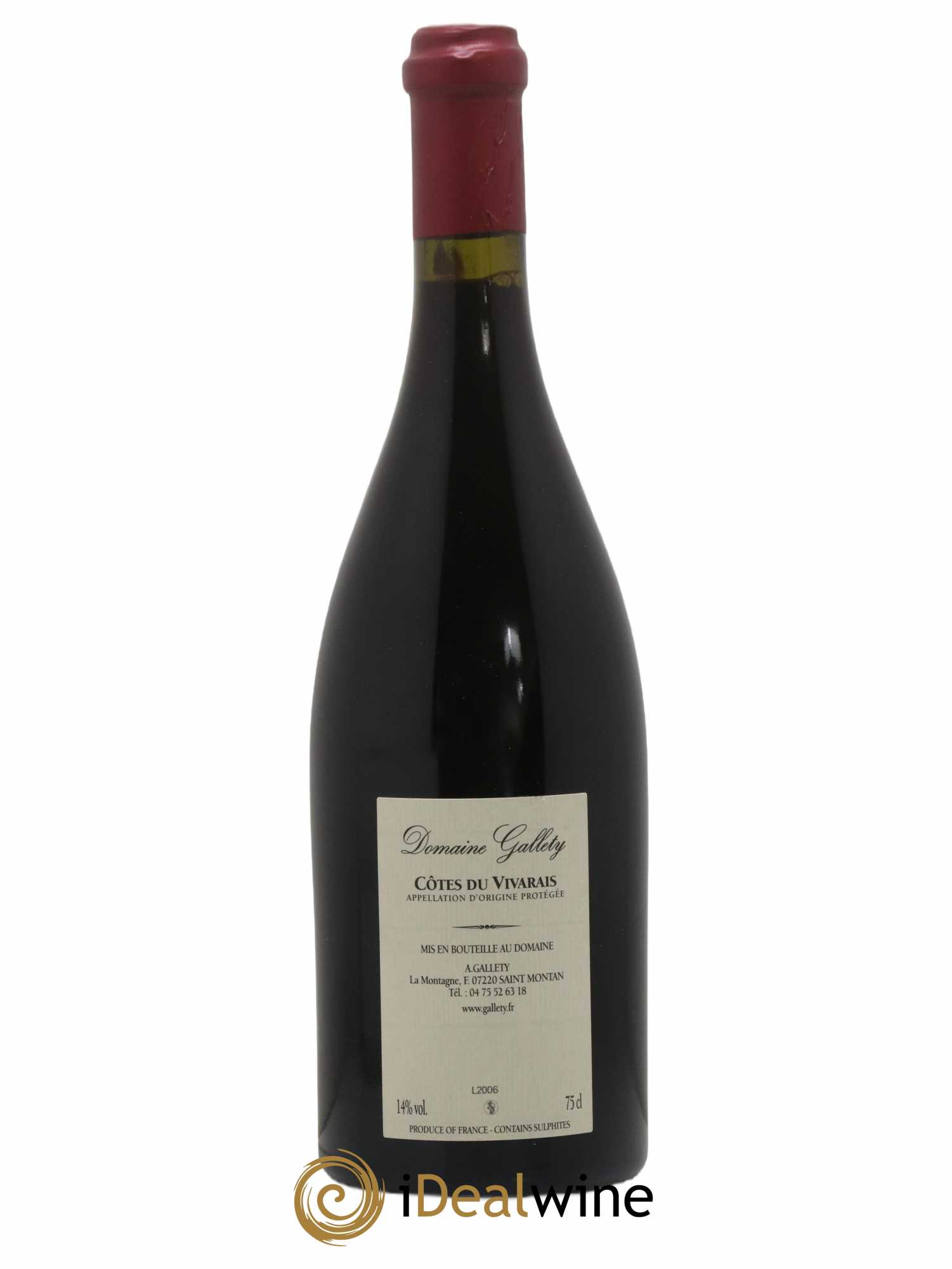 Côtes du Vivarais Clos Latin Gallety (Domaine)  2016 - Lotto di 1 bottiglia - 1