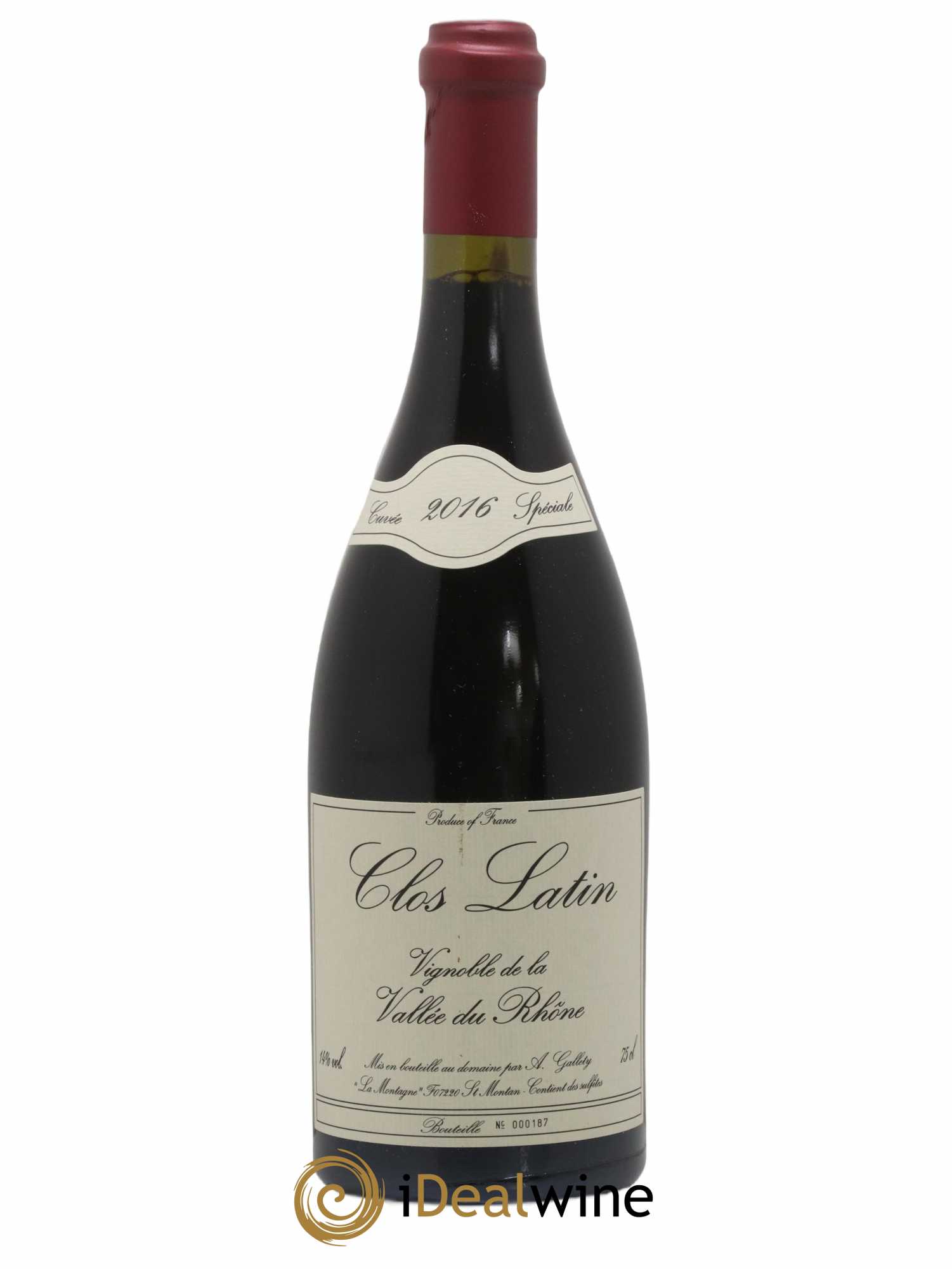 Côtes du Vivarais Clos Latin Gallety (Domaine)  2016 - Lotto di 1 bottiglia - 0