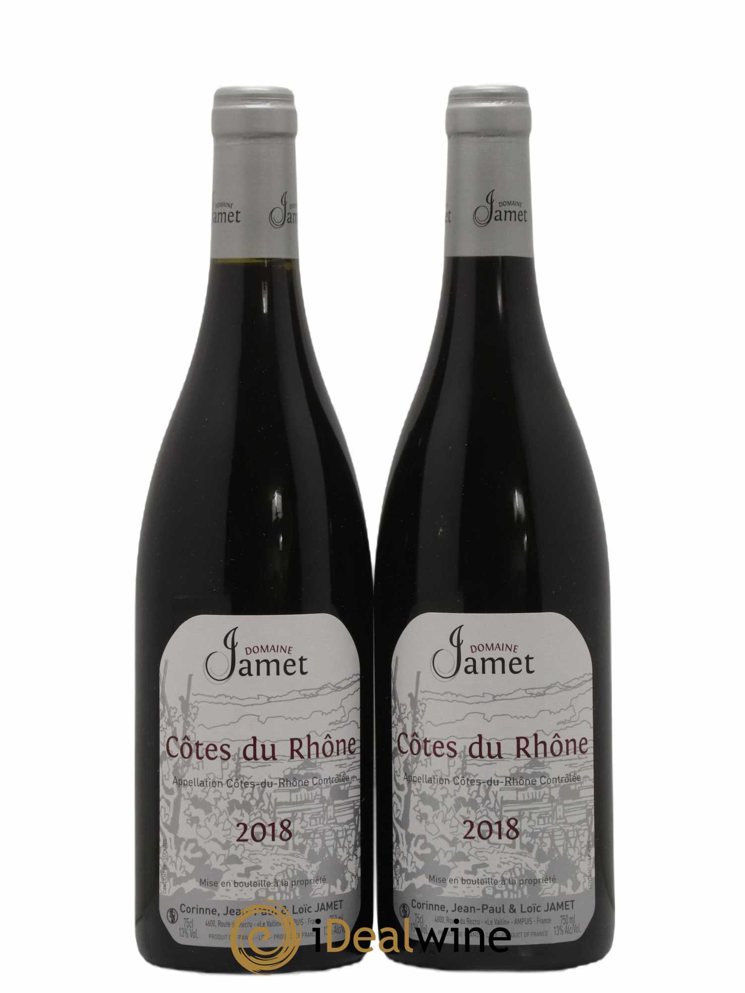 Côtes du Rhône Jamet (Domaine)  2018 - Lot de 2 bouteilles - 0