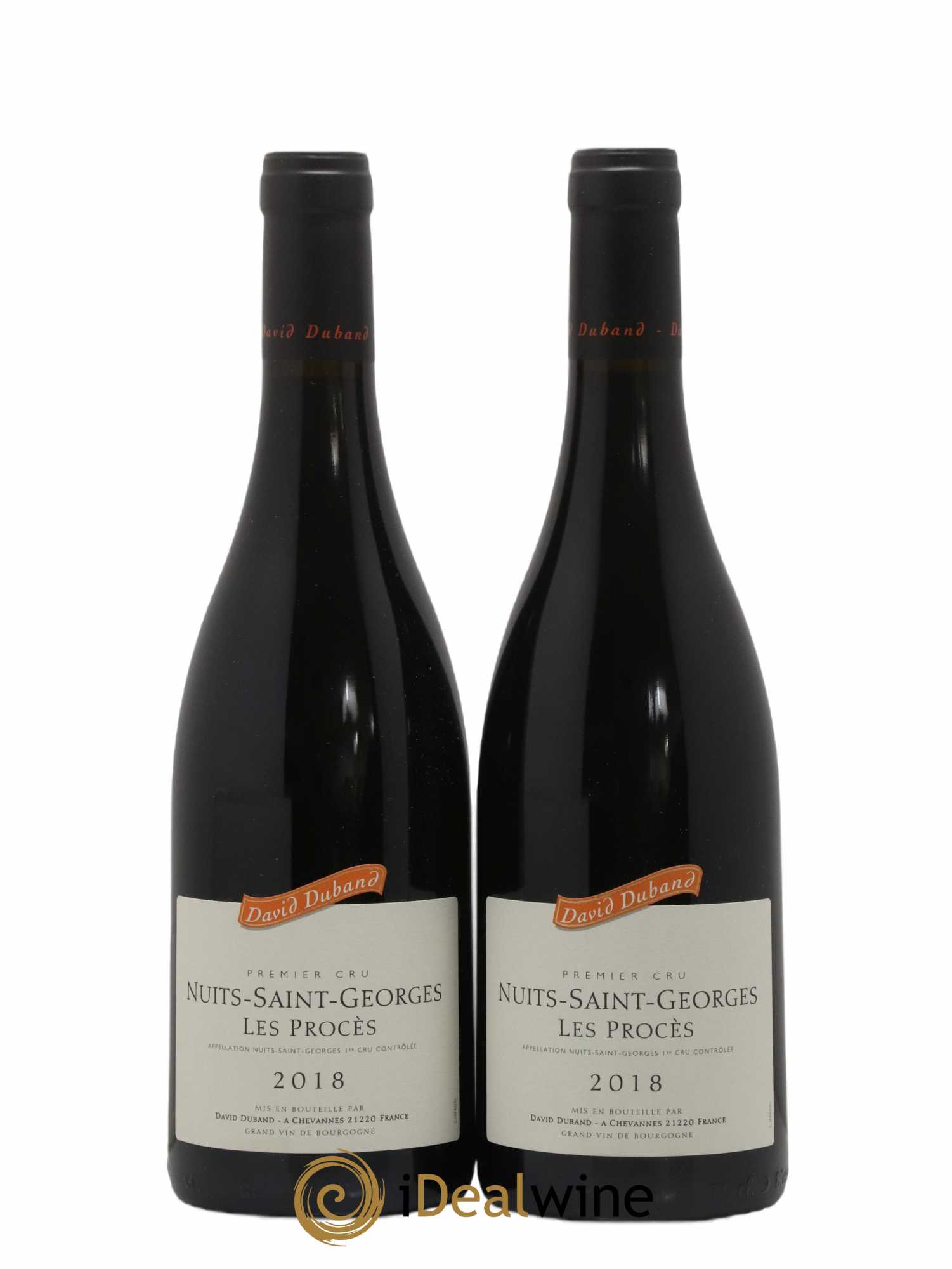 Nuits Saint-Georges 1er Cru Les Procès David Duband (Domaine)  2018 - Lotto di 2 bottiglie - 0