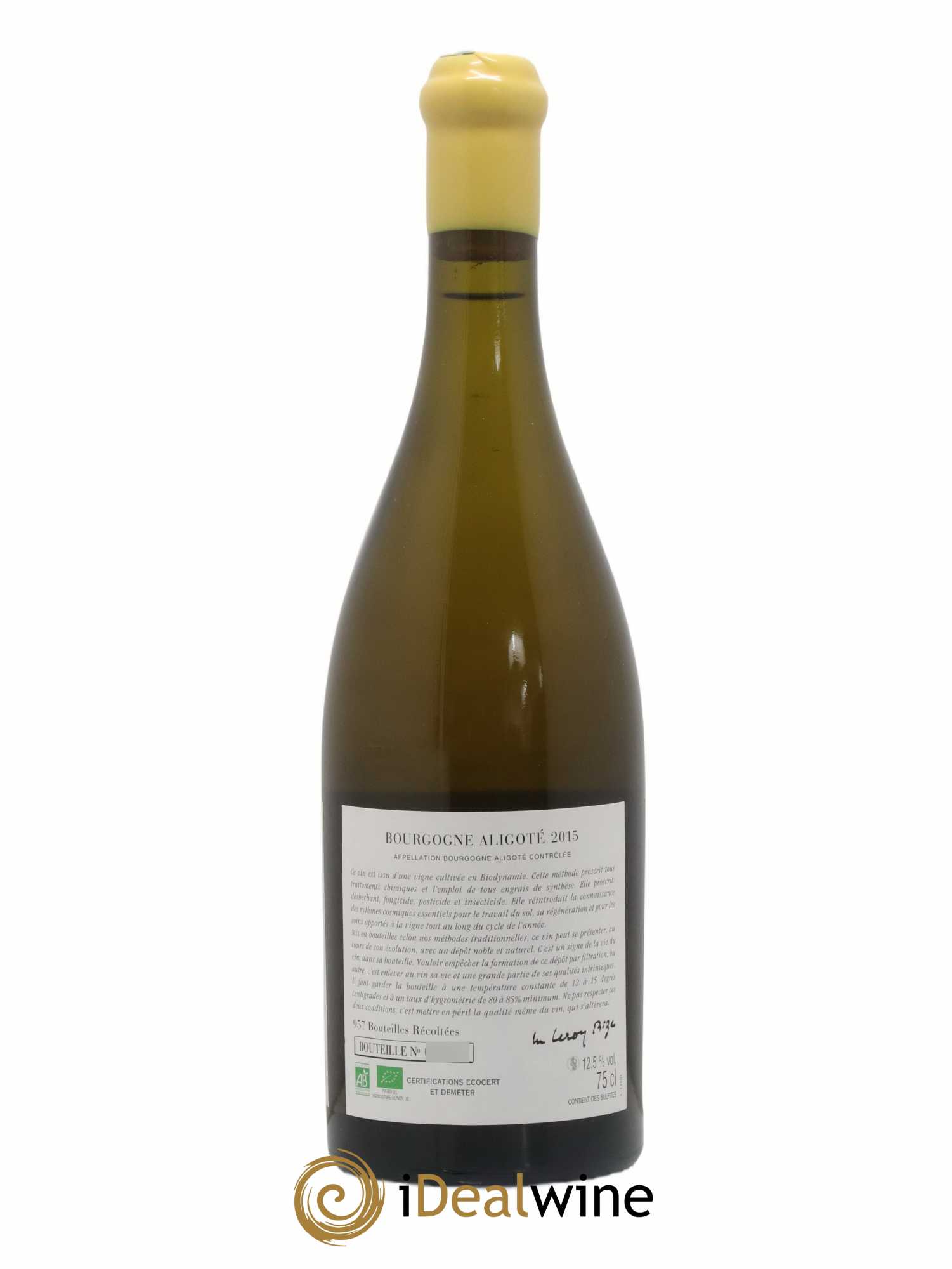 Bourgogne Aligoté Sous Chatelet d'Auvenay (Domaine)  2015 - Posten von 1 Flasche - 1