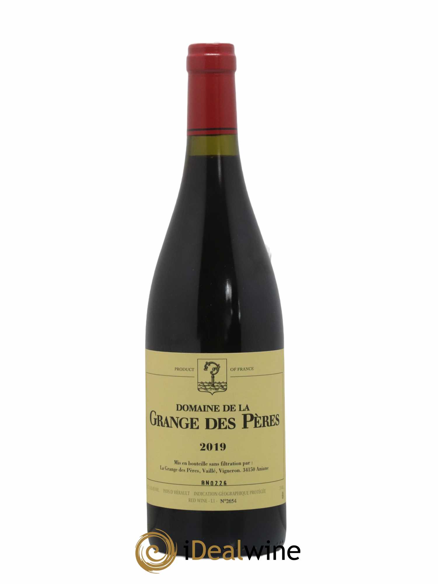 IGP Pays d'Hérault Grange des Pères Laurent Vaillé  2019 - Lot de 1 bouteille - 0