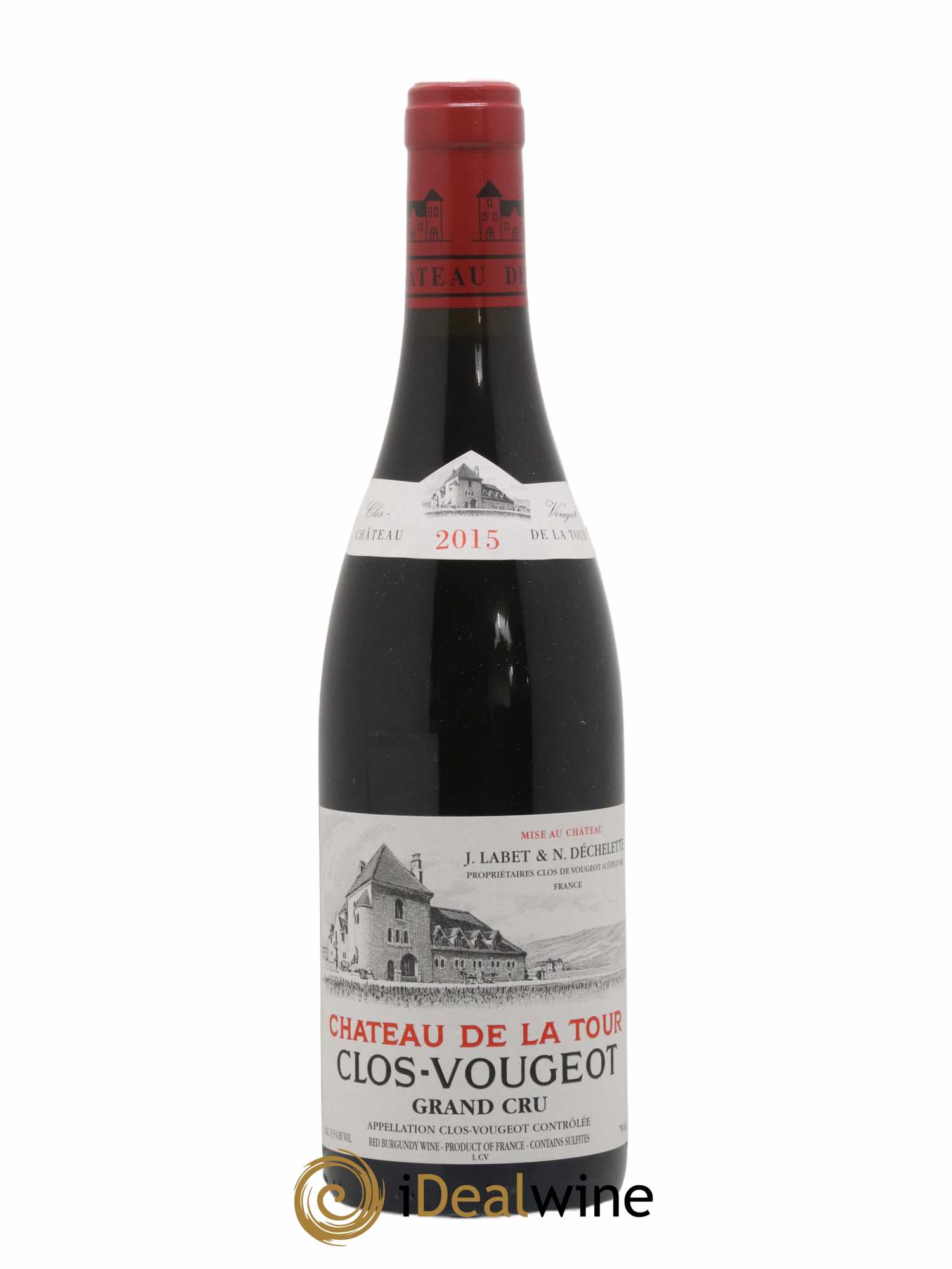 Clos de Vougeot Grand Cru Château de La Tour  2015 - Lot de 1 bouteille - 0