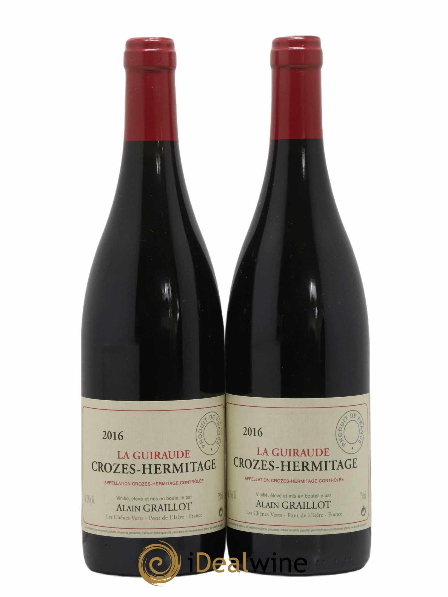 Crozes-Hermitage La Guiraude Domaine Graillot  2016 - Lotto di 2 bottiglie - 0