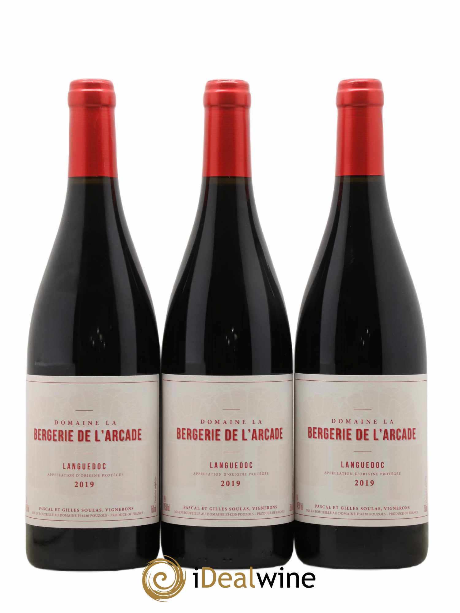 Languedoc La Bergerie de l'Arcade (Domaine)  2019 - Lotto di 3 bottiglie - 0