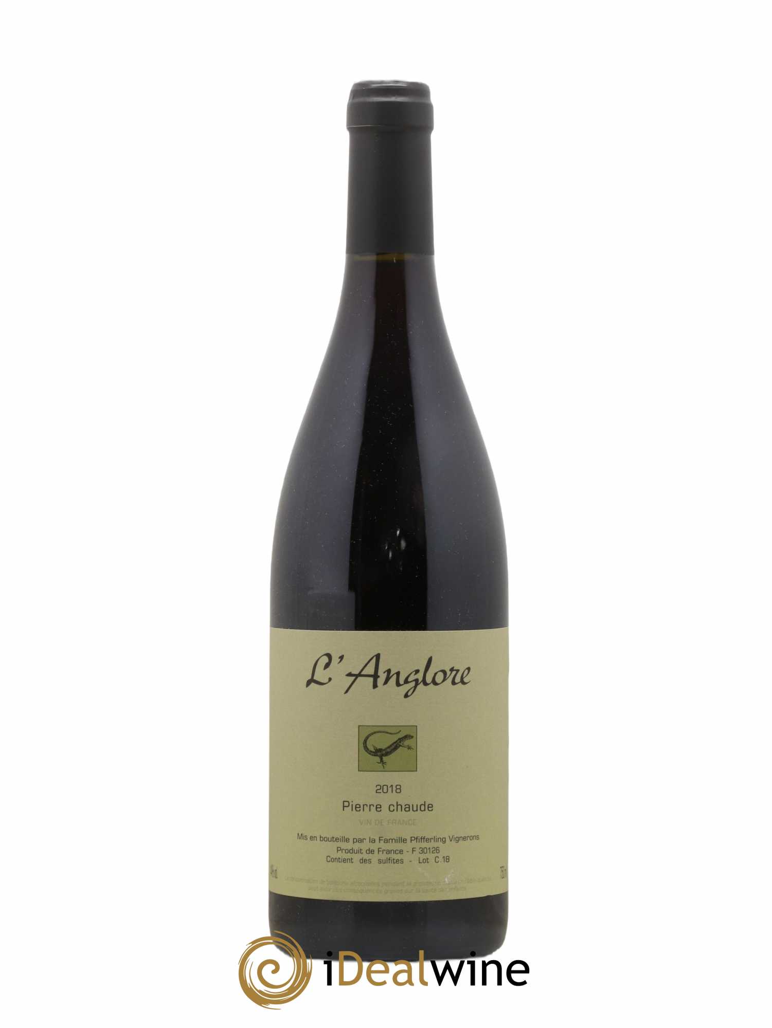 Vin de France Pierre chaude L'Anglore  2018 - Lotto di 1 bottiglia - 0