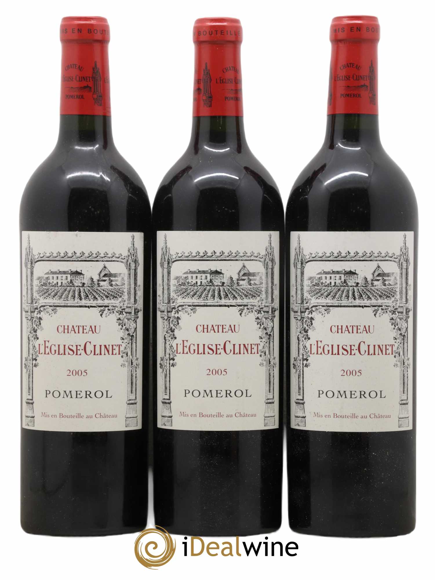 Château l' Église Clinet  2005 - Lot de 3 bouteilles - 0