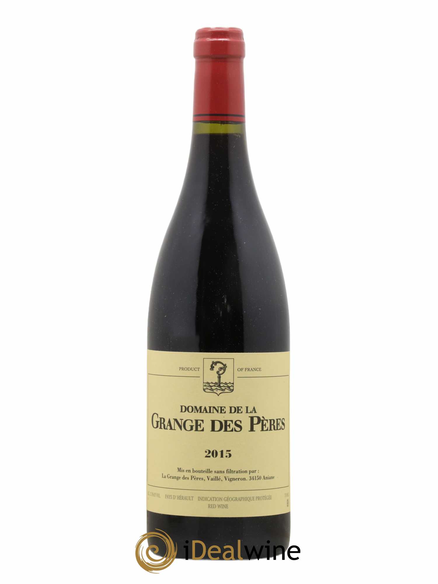 IGP Pays d'Hérault Grange des Pères Laurent Vaillé  2015 - Lot of 1 bottle - 0