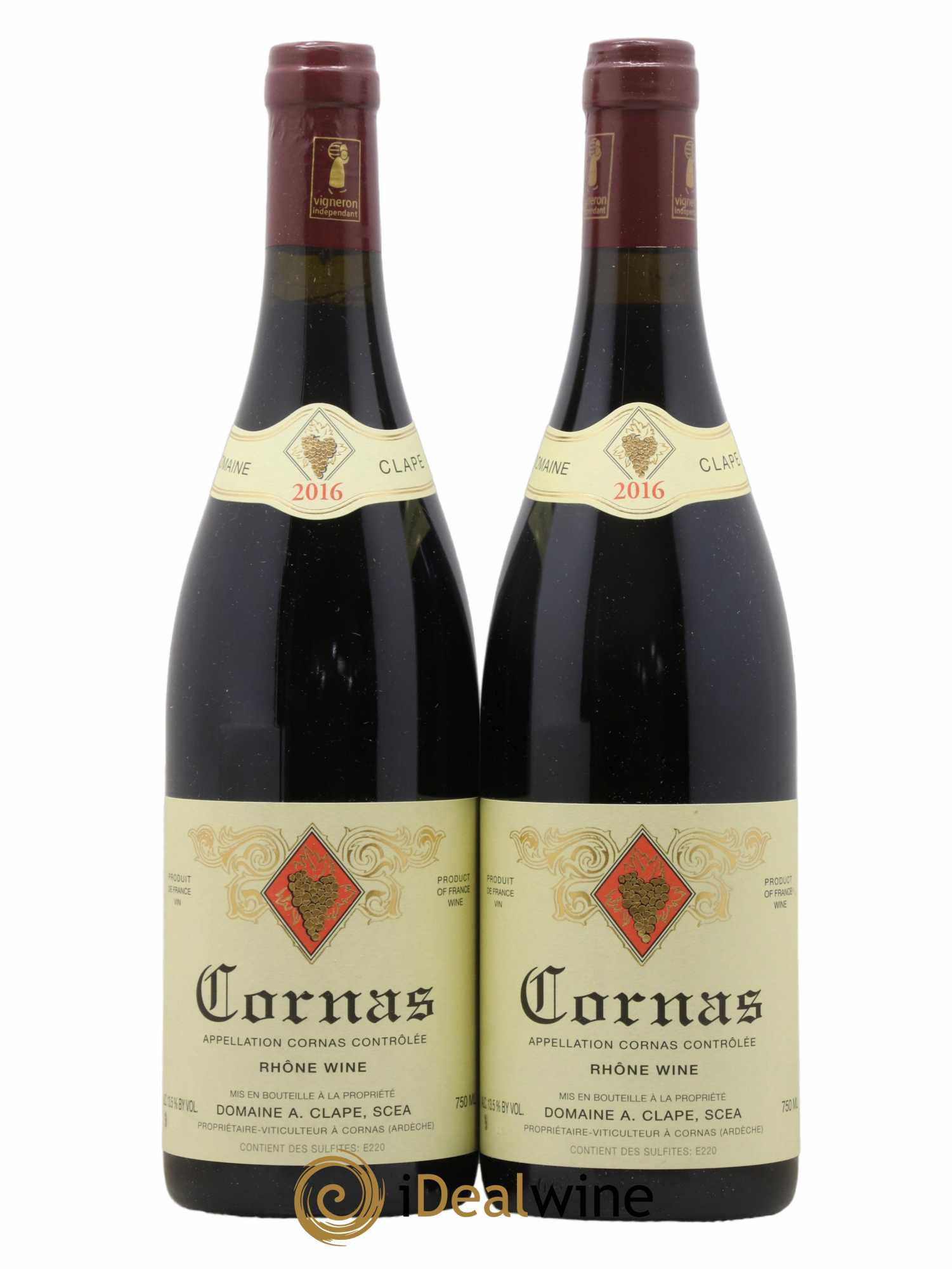 Cornas Auguste Clape  2016 - Lotto di 2 bottiglie - 0