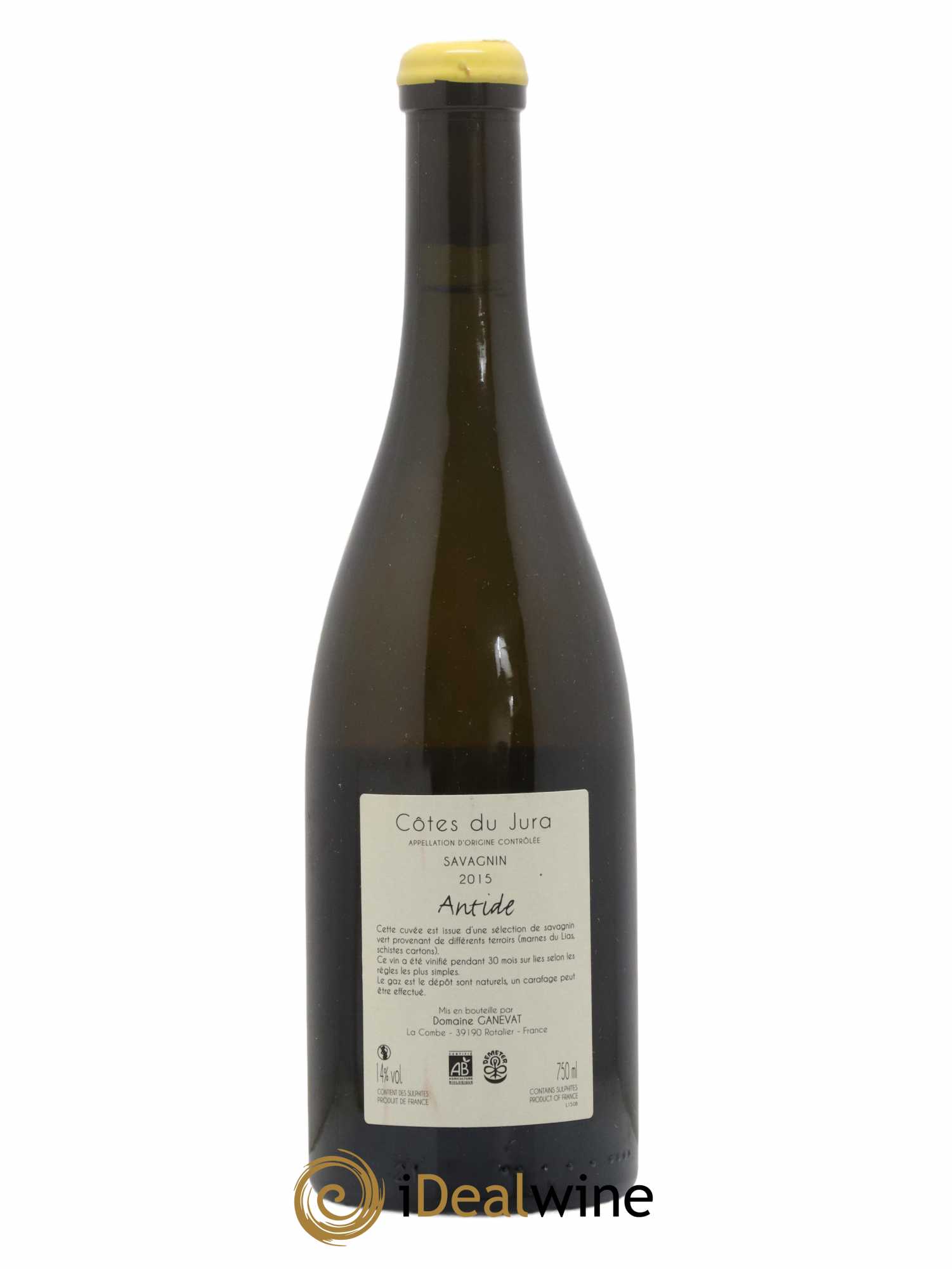 Côtes du Jura Savagnin Antide Jean-François Ganevat (Domaine)  2015 - Lot de 1 bouteille - 1