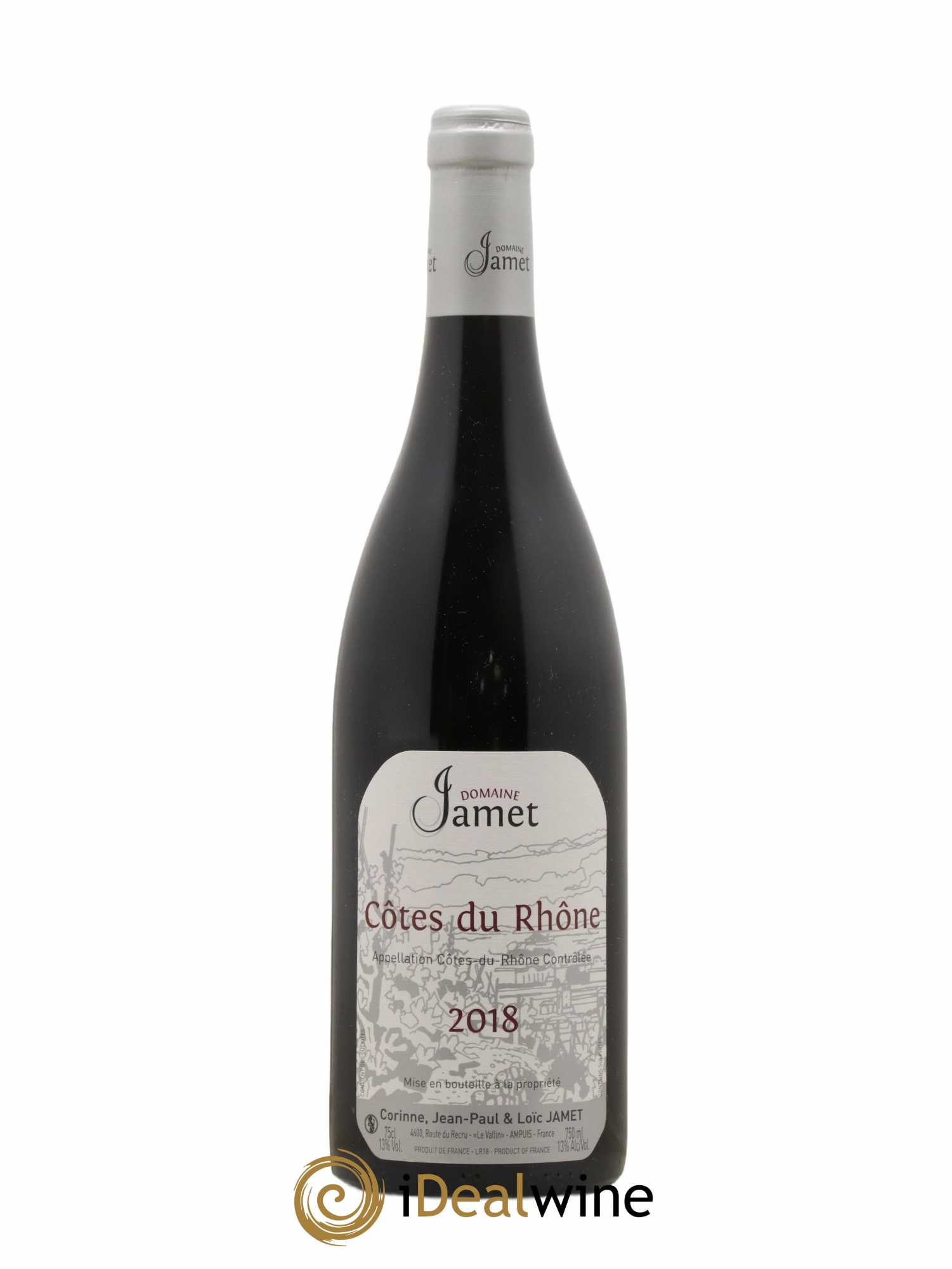 Côtes du Rhône Jamet (Domaine)  2018 - Lot de 1 bouteille - 0