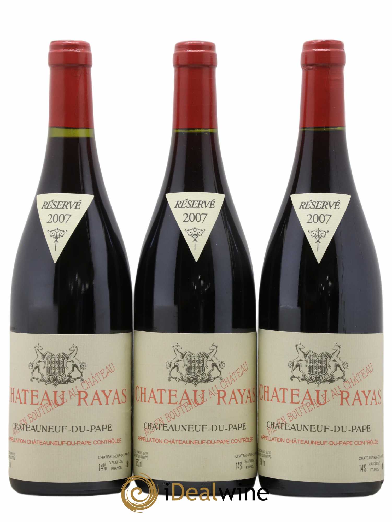 Châteauneuf-du-Pape Château Rayas Emmanuel Reynaud  2007 - Posten von 3 Flaschen - 0