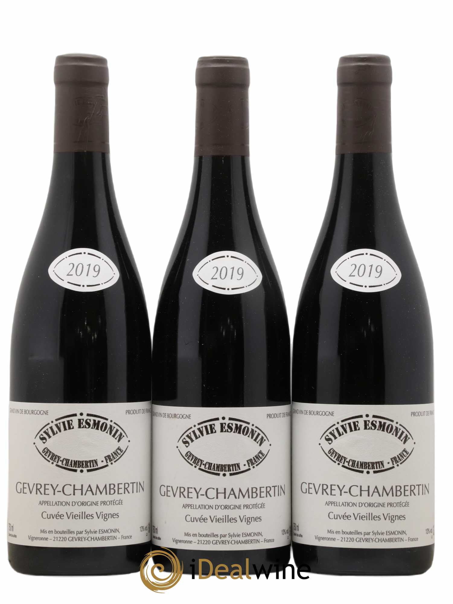 Gevrey-Chambertin Vieilles Vignes Sylvie Esmonin  2019 - Lot de 3 bouteilles - 0