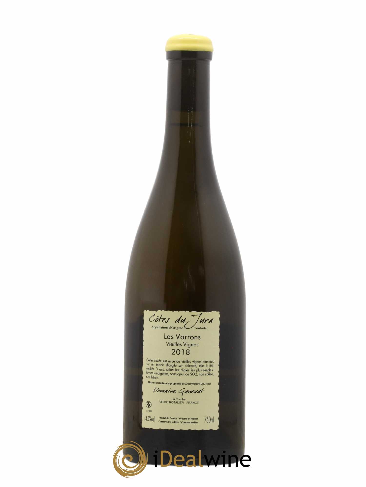 Côtes du Jura Les Varrons Vieilles Vignes Jean-François Ganevat (Domaine)  2018 - Lot de 1 bouteille - 1