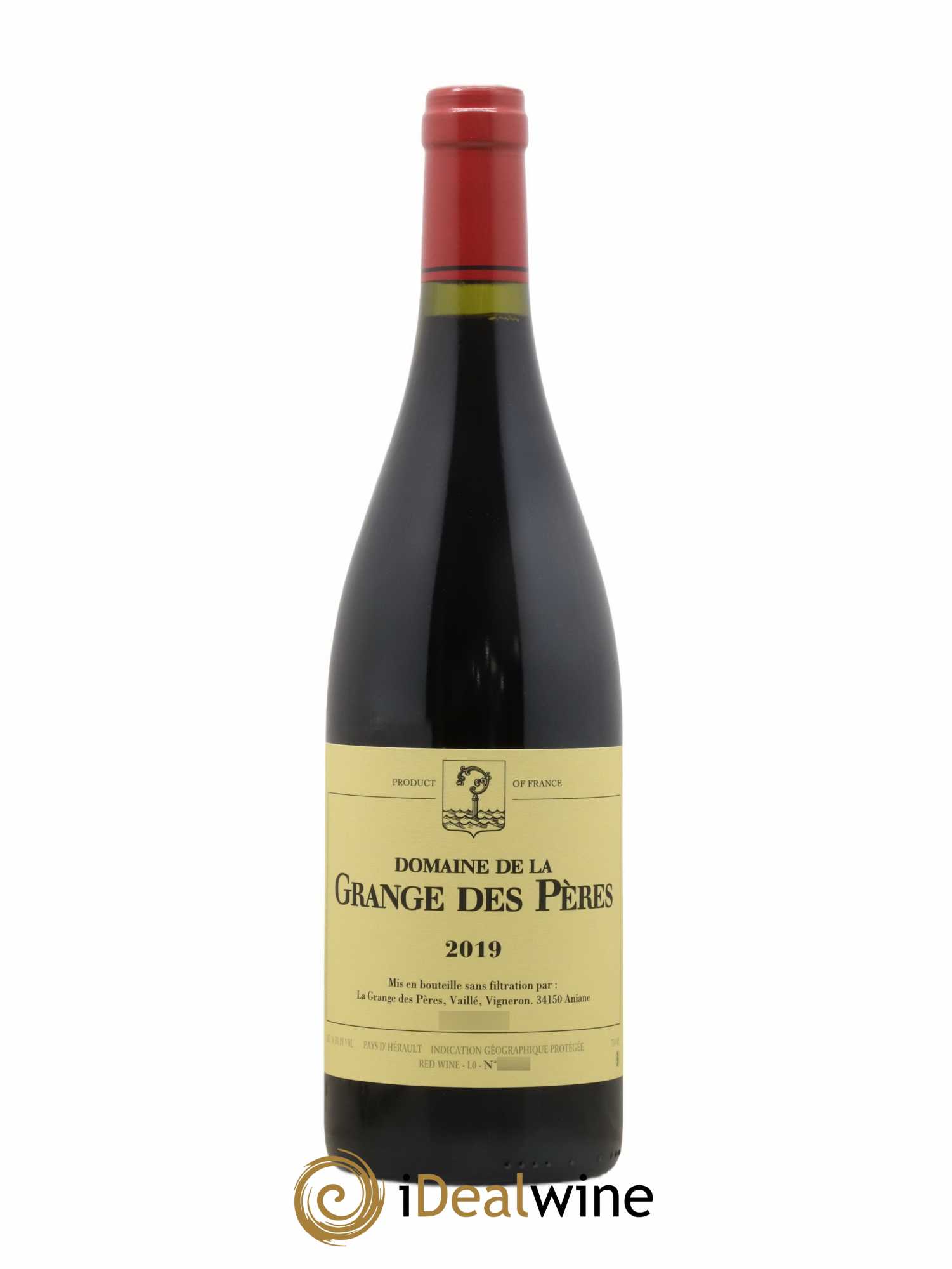 IGP Pays d'Hérault Grange des Pères Laurent Vaillé  2019 - Lot de 1 bouteille - 0