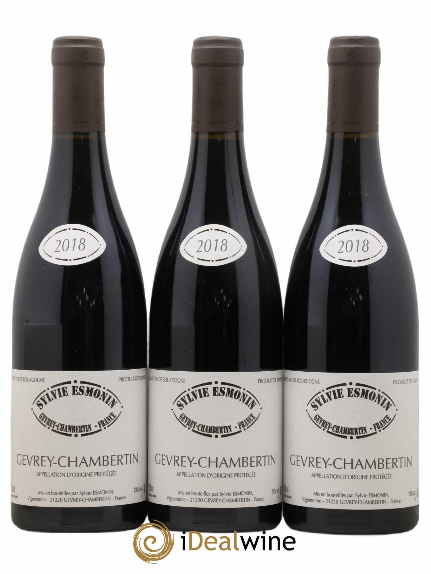 Gevrey-Chambertin Sylvie Esmonin  2018 - Lot de 3 bouteilles - 0