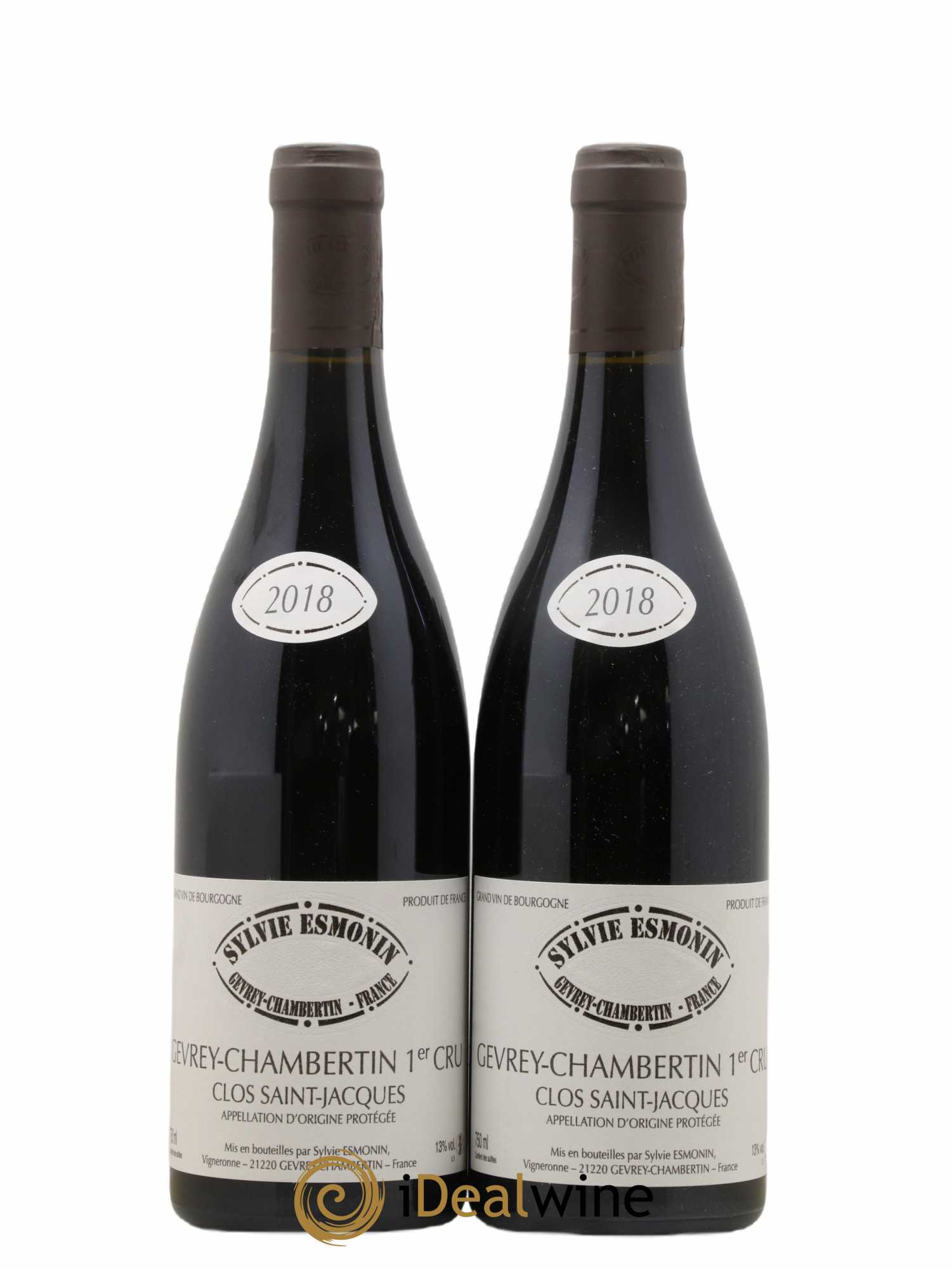 Gevrey-Chambertin 1er Cru Clos Saint Jacques Sylvie Esmonin  2018 - Lotto di 2 bottiglie - 0