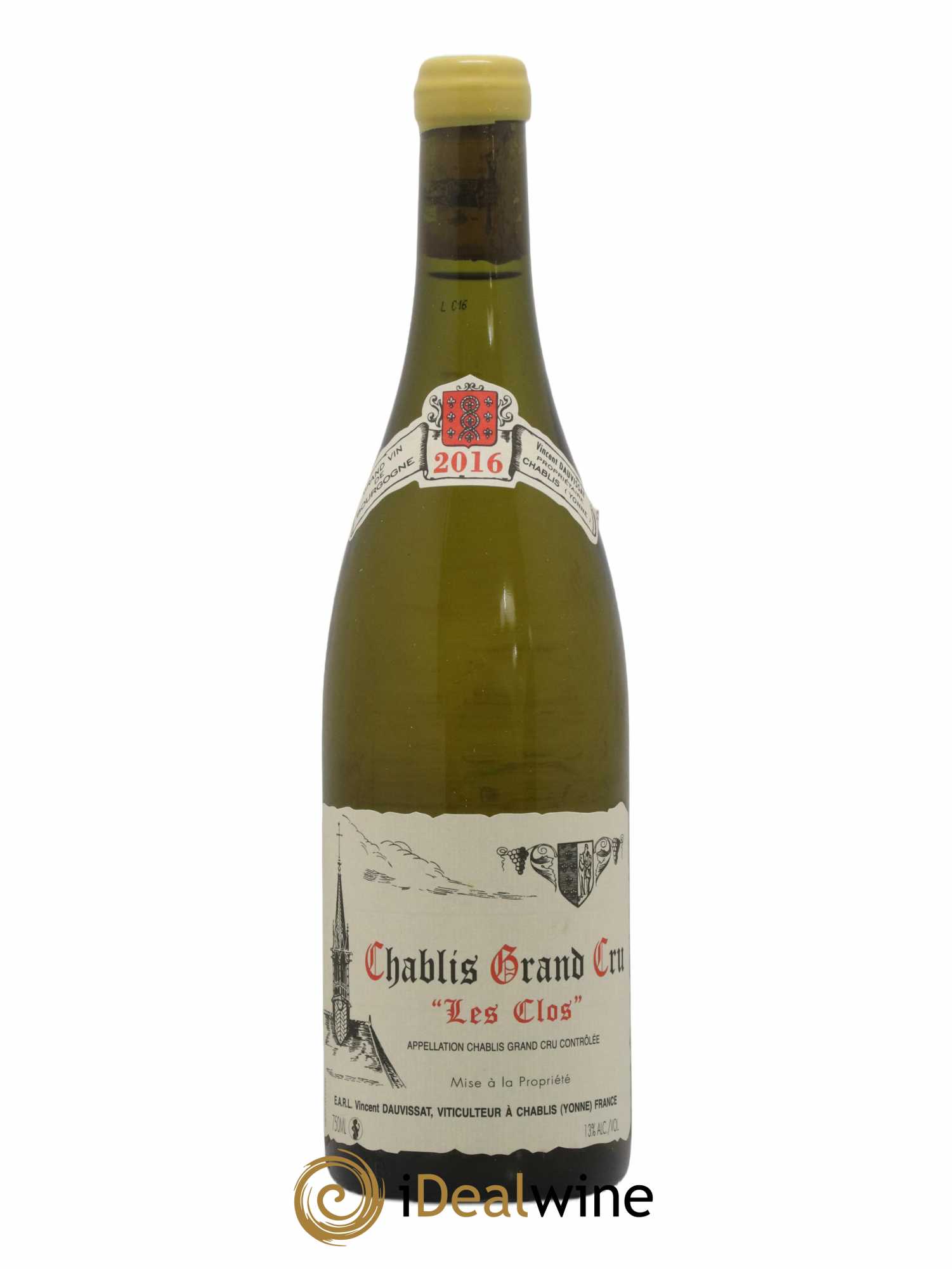 Chablis Grand Cru Les Clos Vincent Dauvissat (Domaine)  2016 - Lot de 1 bouteille - 0