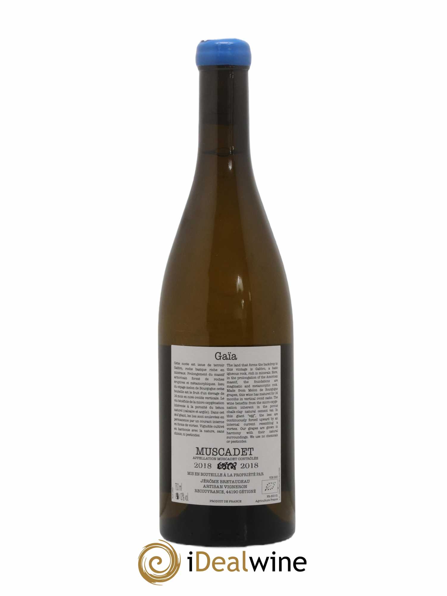 Muscadet-Sèvre-et-Maine Gaia Jérôme Bretaudeau - Domaine de Bellevue  2018 - Lot de 1 bouteille - 1