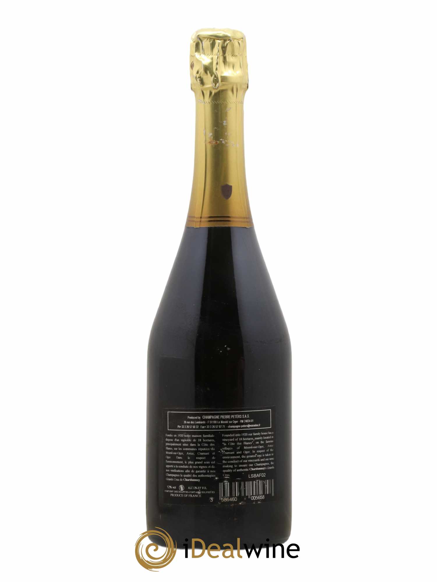 Cuvée Spéciale les Chétillons Blanc de Blancs Brut Pierre Péters 2005 - Lot de 1 bouteille - 1