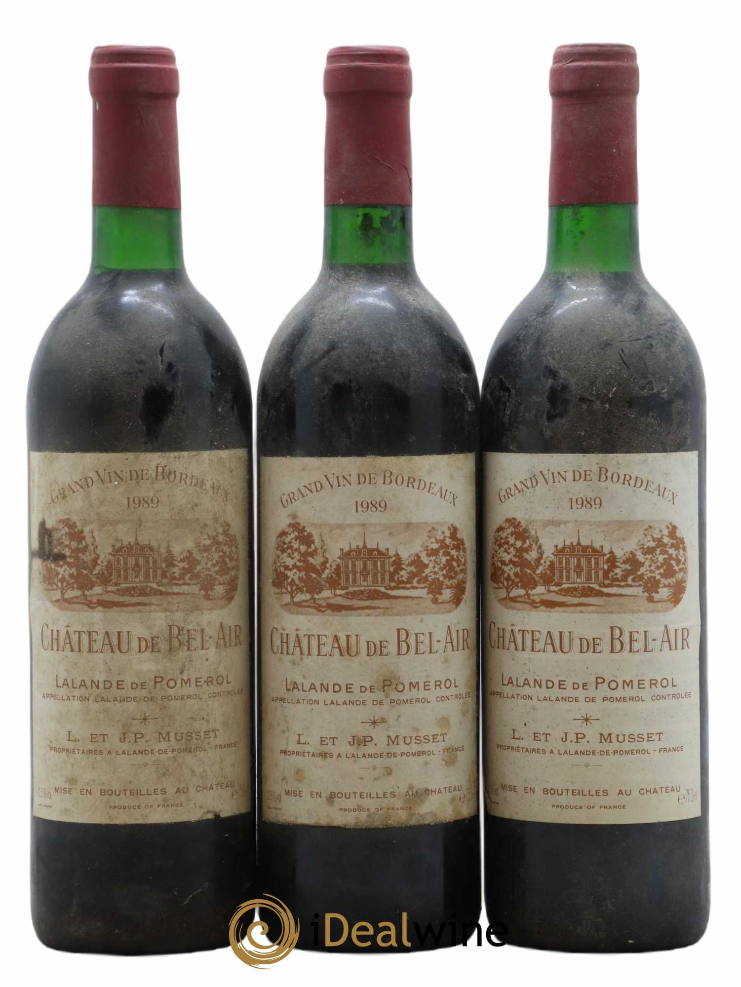 Château de Bel-Air 1989 - Lot de 3 bouteilles - 0