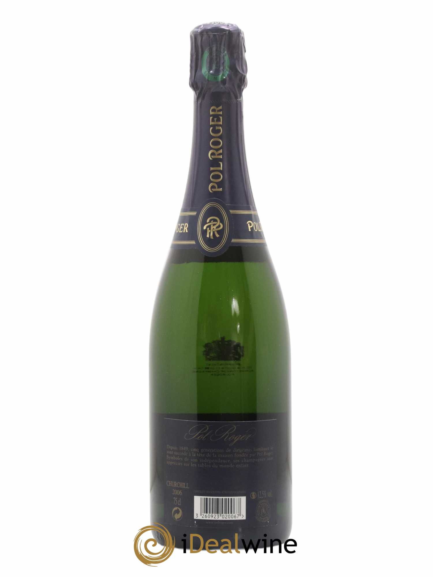 Cuvée Winston Churchill Pol Roger 2006 - Lot de 1 bouteille - 1