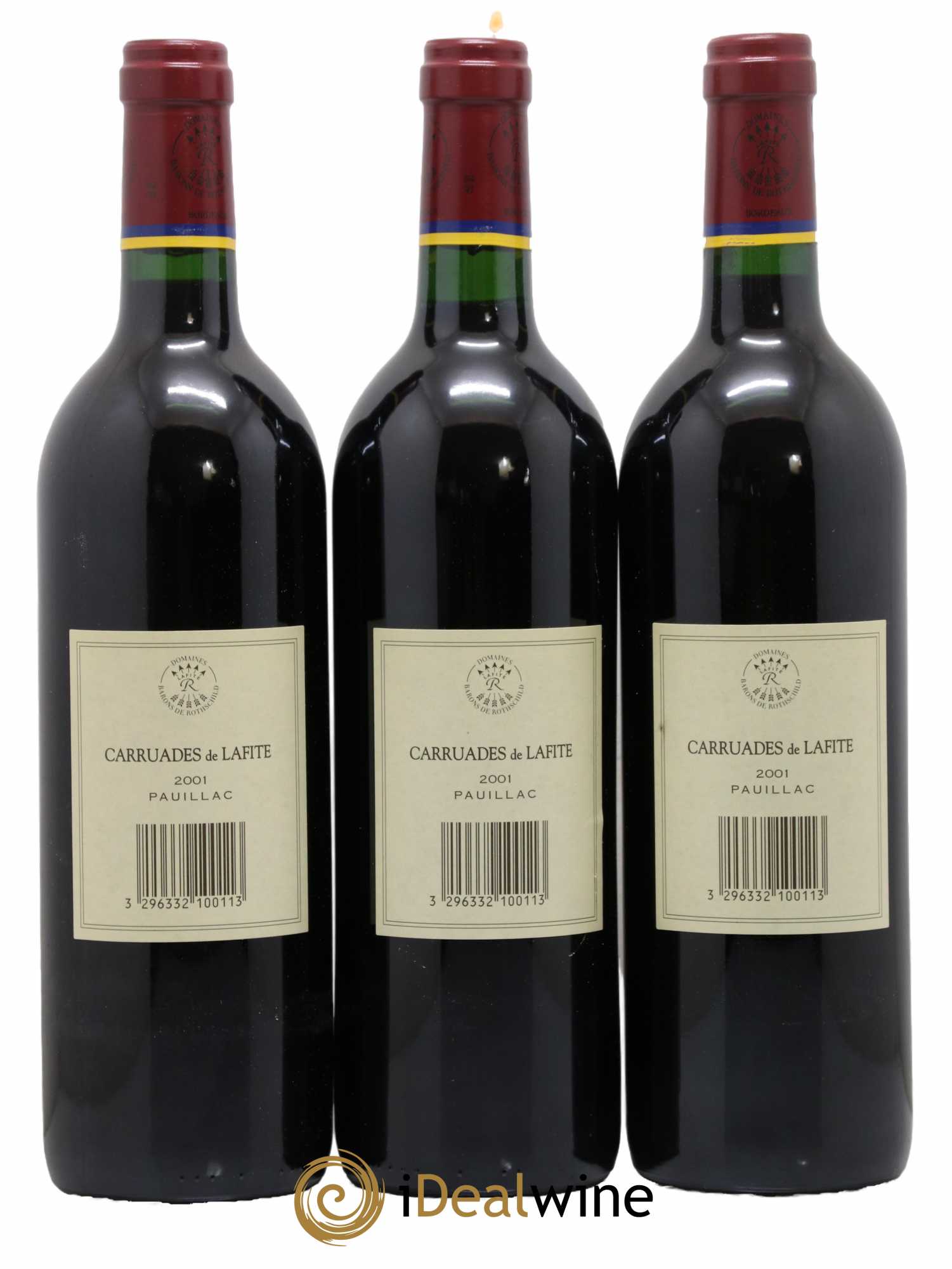 Carruades de Lafite Rothschild Second Vin 2001 - Lotto di 3 bottiglie - 1